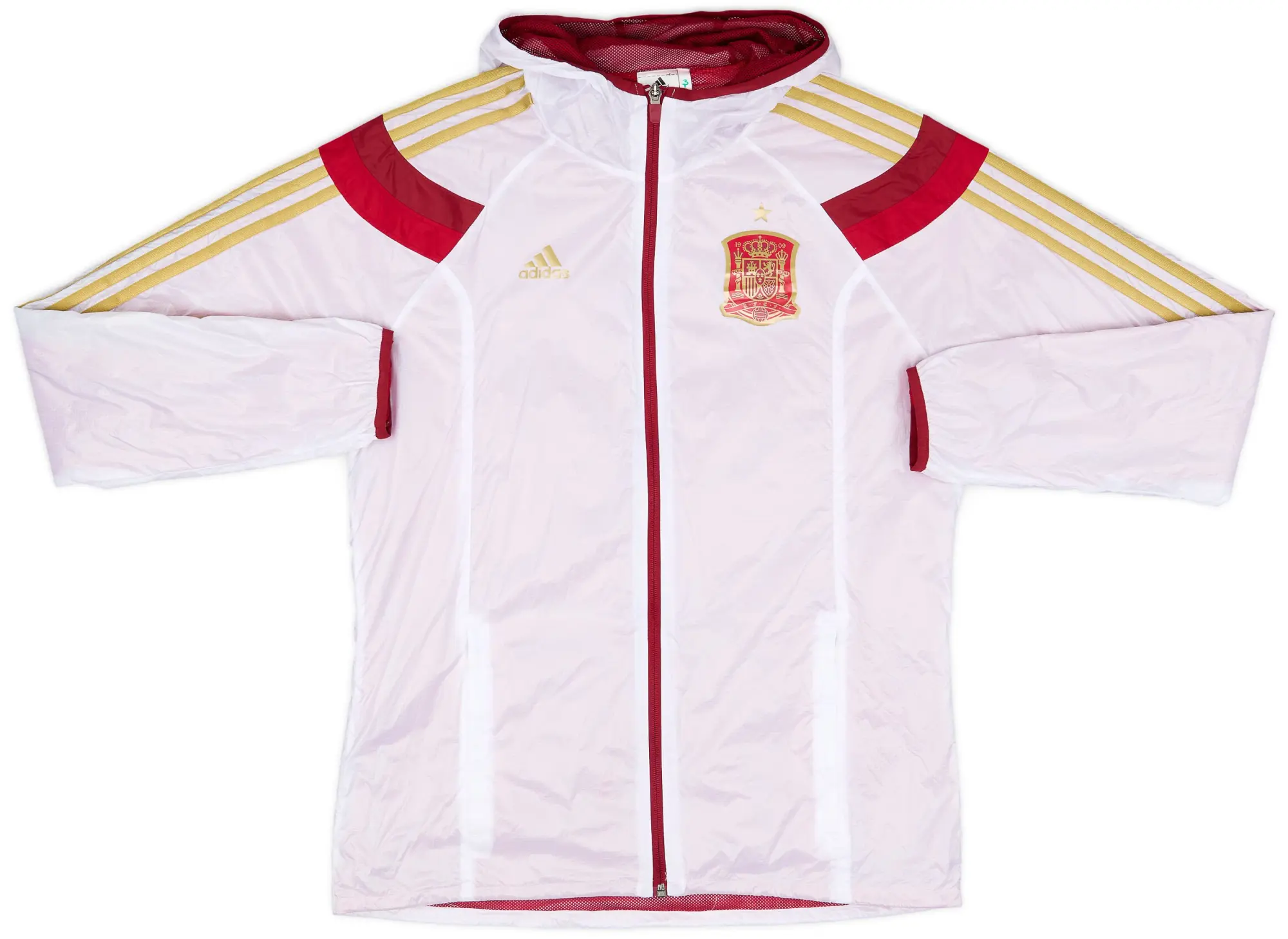 2014-15 Spain adidas Hooded Rain Jacket - 9/10 - (M)