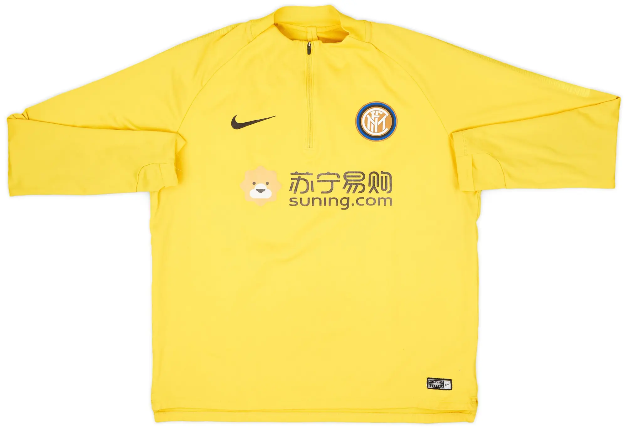 2018-19 Inter Milan Nike 1/4 Zip Training Top - 6/10 - (L)