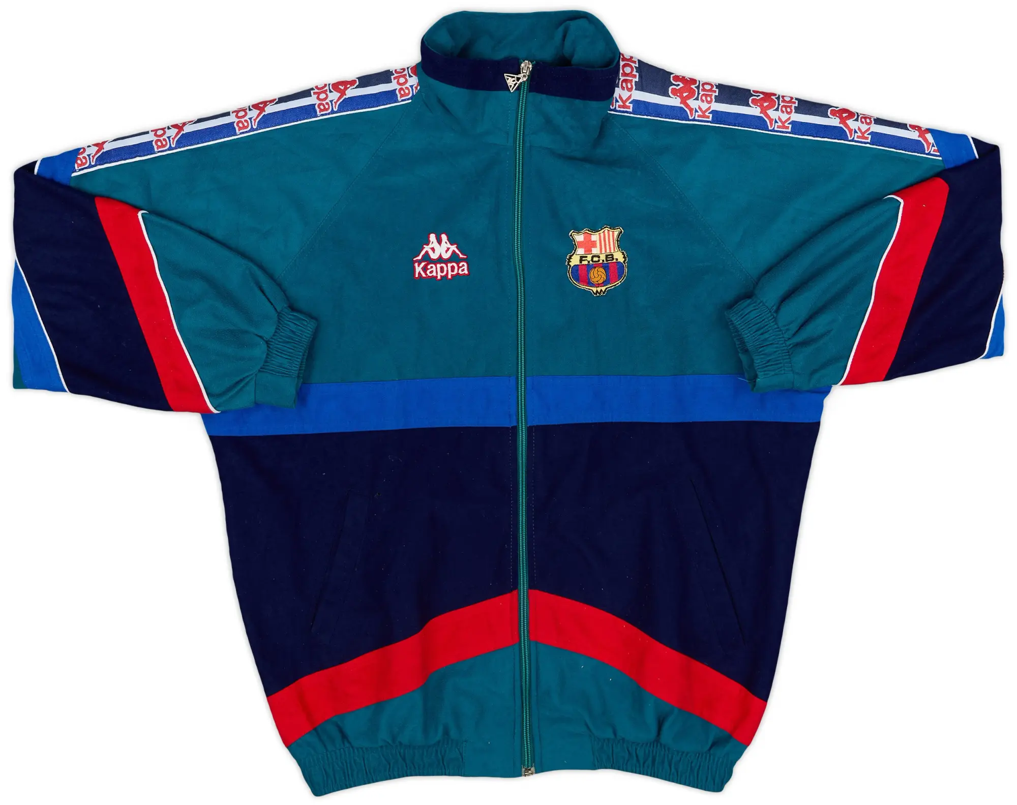 1995-97 Barcelona Kappa Track Jacket - 6/10 - (L)