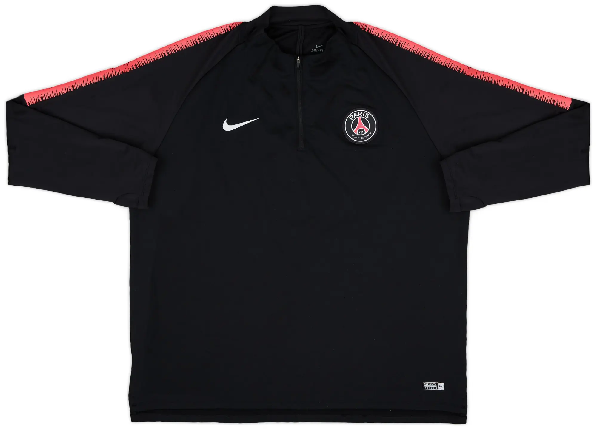 2018-19 Paris Saint-Germain Nike 1/4 Zip Drill Top - 8/10 - (XXL)