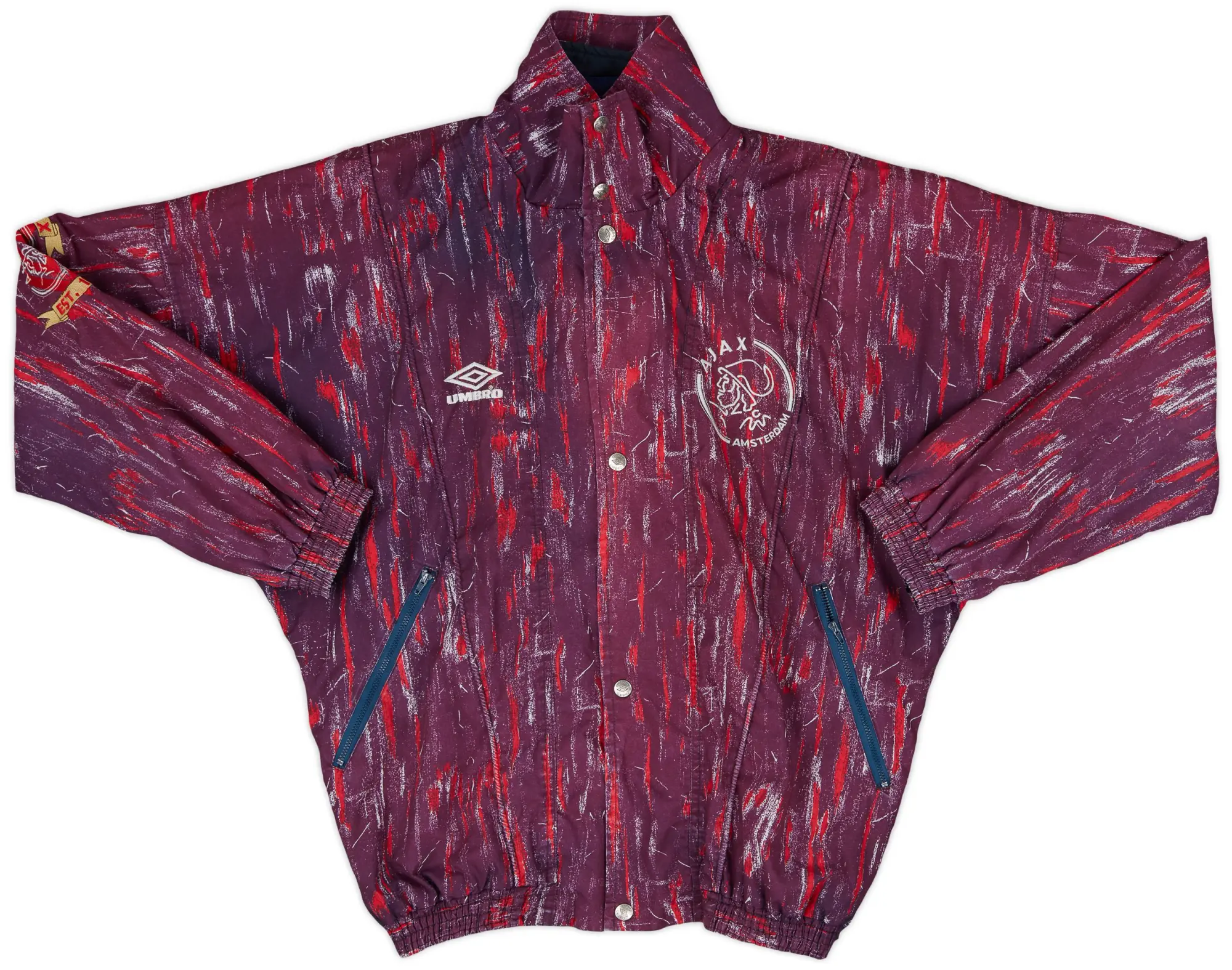 1991-93 Ajax Umbro Track Jacket - 8/10 - (L)