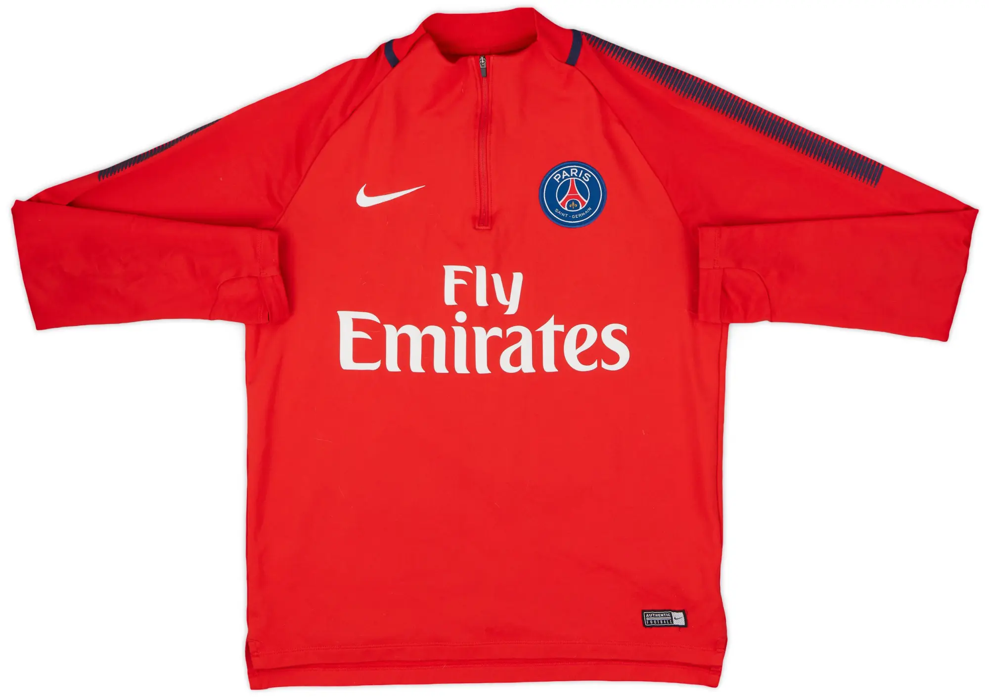2017-18 Paris Saint-Germain Nike 1/4 Training Top - 8/10 - (M)