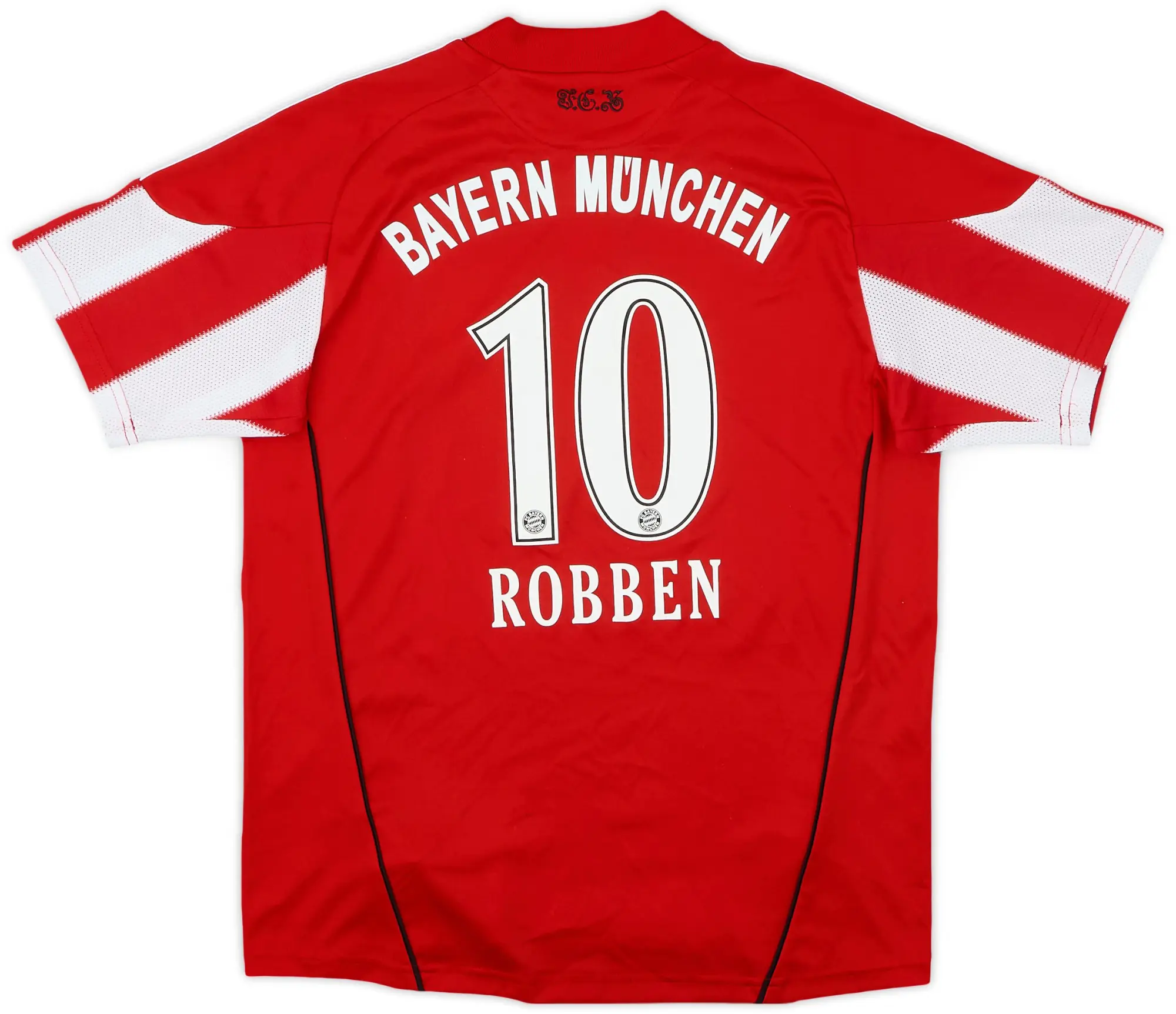 adidas 2010-11 Bayern Munich Home Shirt Robben #10 - 8/10 - (M.Boys)