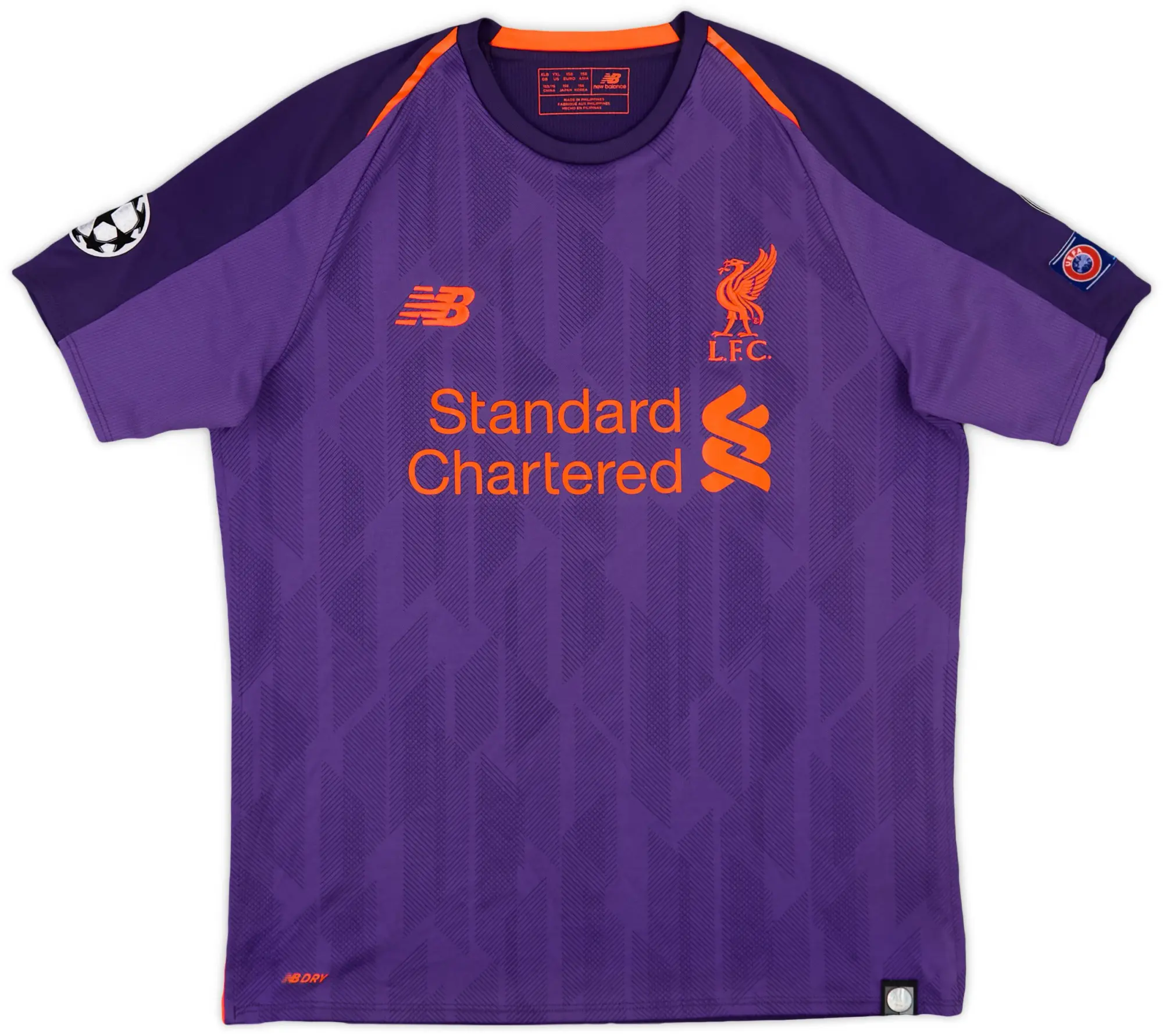 NewBalance 2018-19 Liverpool Away Shirt - 9/10 - (XL.Boys)