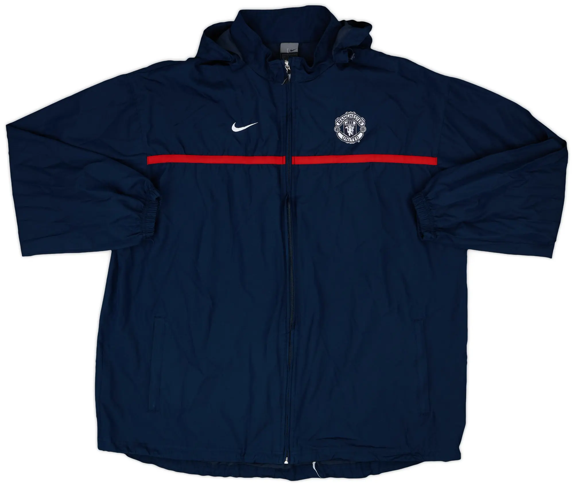 2003-04 Manchester United Nike Hooded Rain Jacket - 10/10 - (XXL)