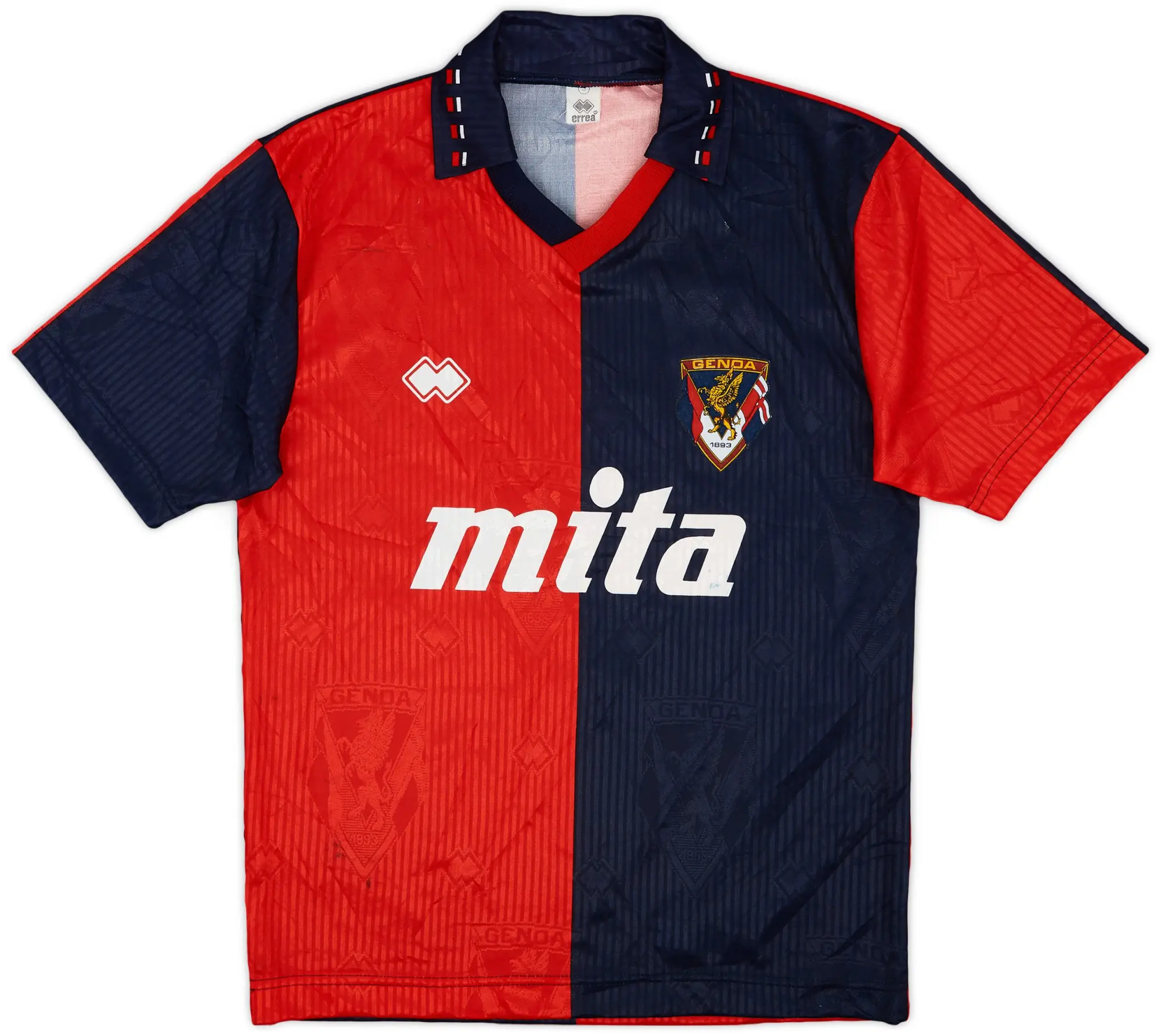 Errea 1991-92 Genoa Home Shirt - 6/10 - (S)