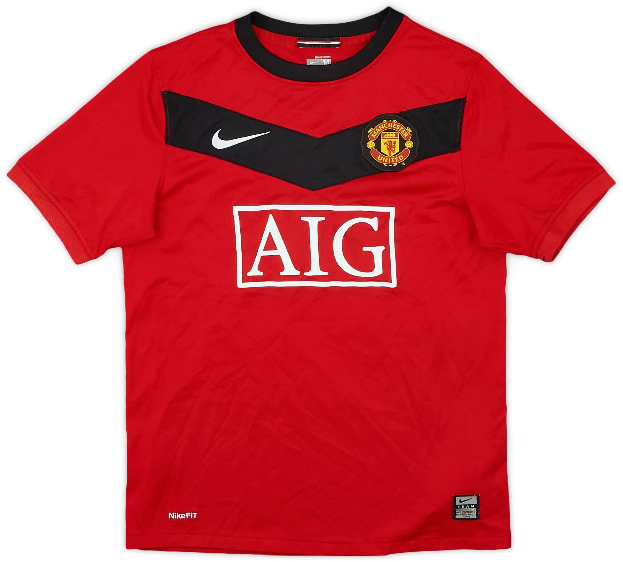 Nike 2009-10 Manchester United Home Shirt - 7/10 - (M.Boys)