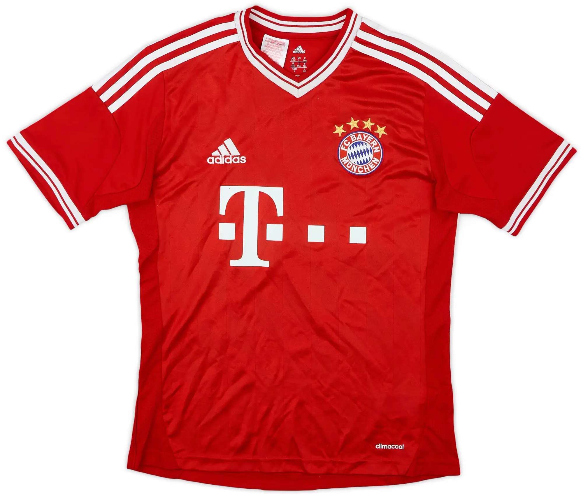 adidas 2013-14 Bayern Munich Home Shirt - 6/10 - (L.Boys)