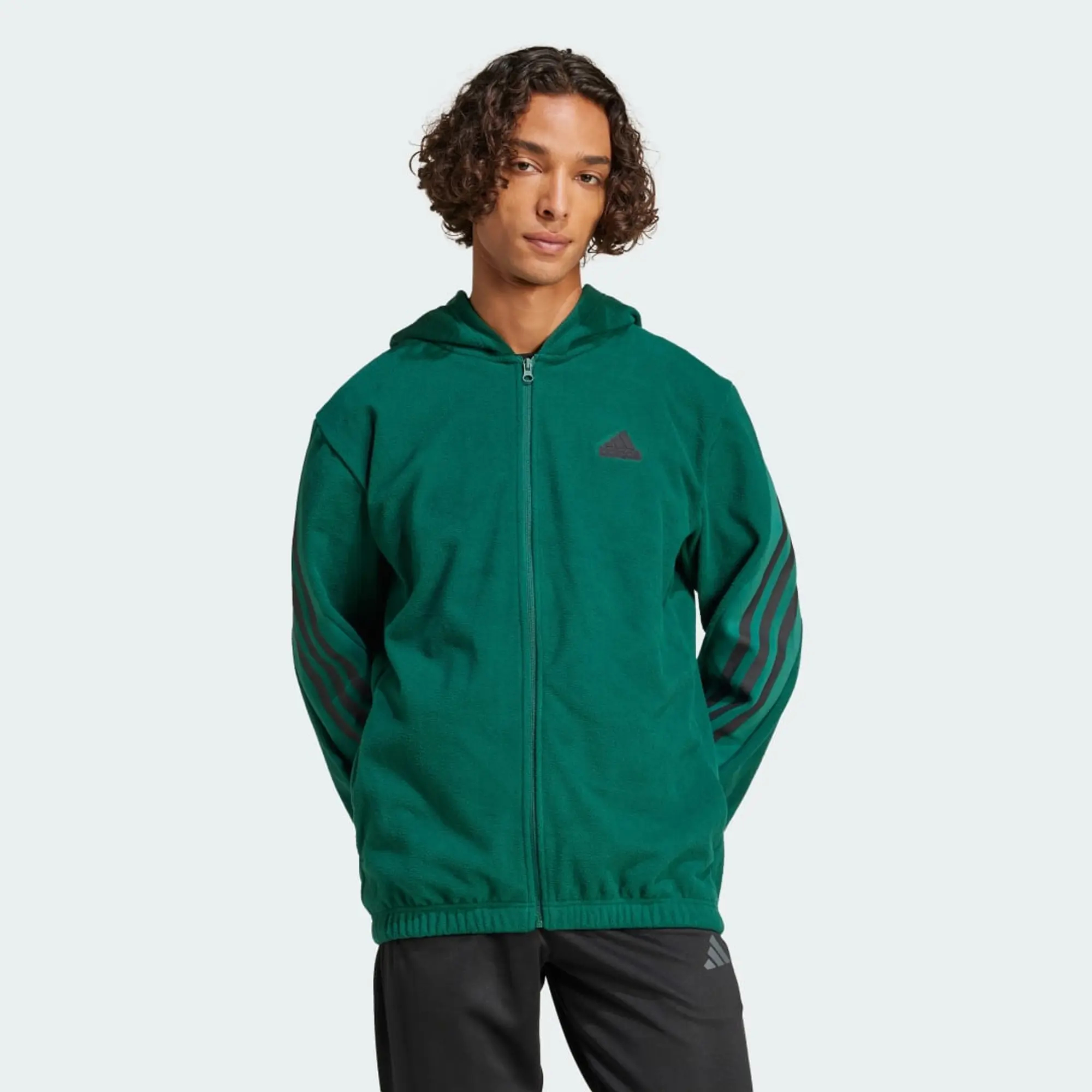 adidas Future Icons 3-Stripes Polar Fleece Full-zip Hoodie