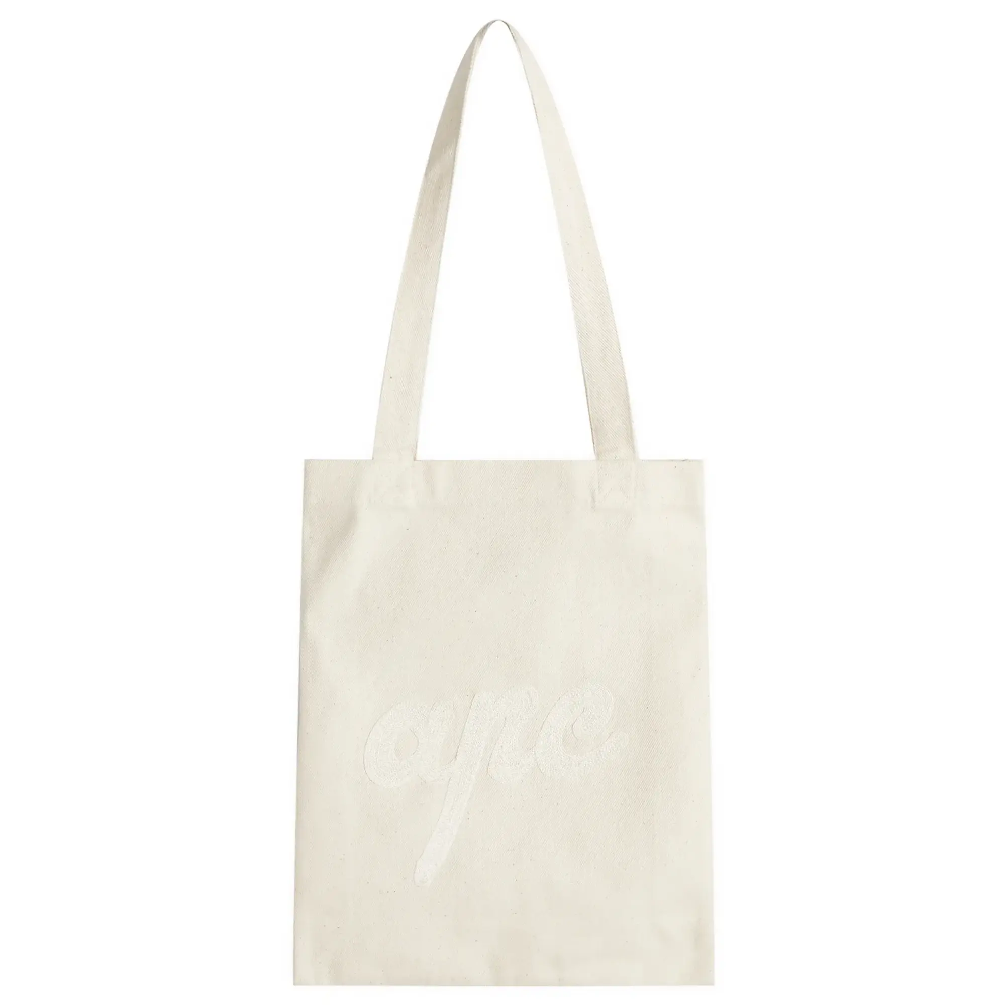 A.P.C. Men's Lou Chainstitch Tote Bag Ecru