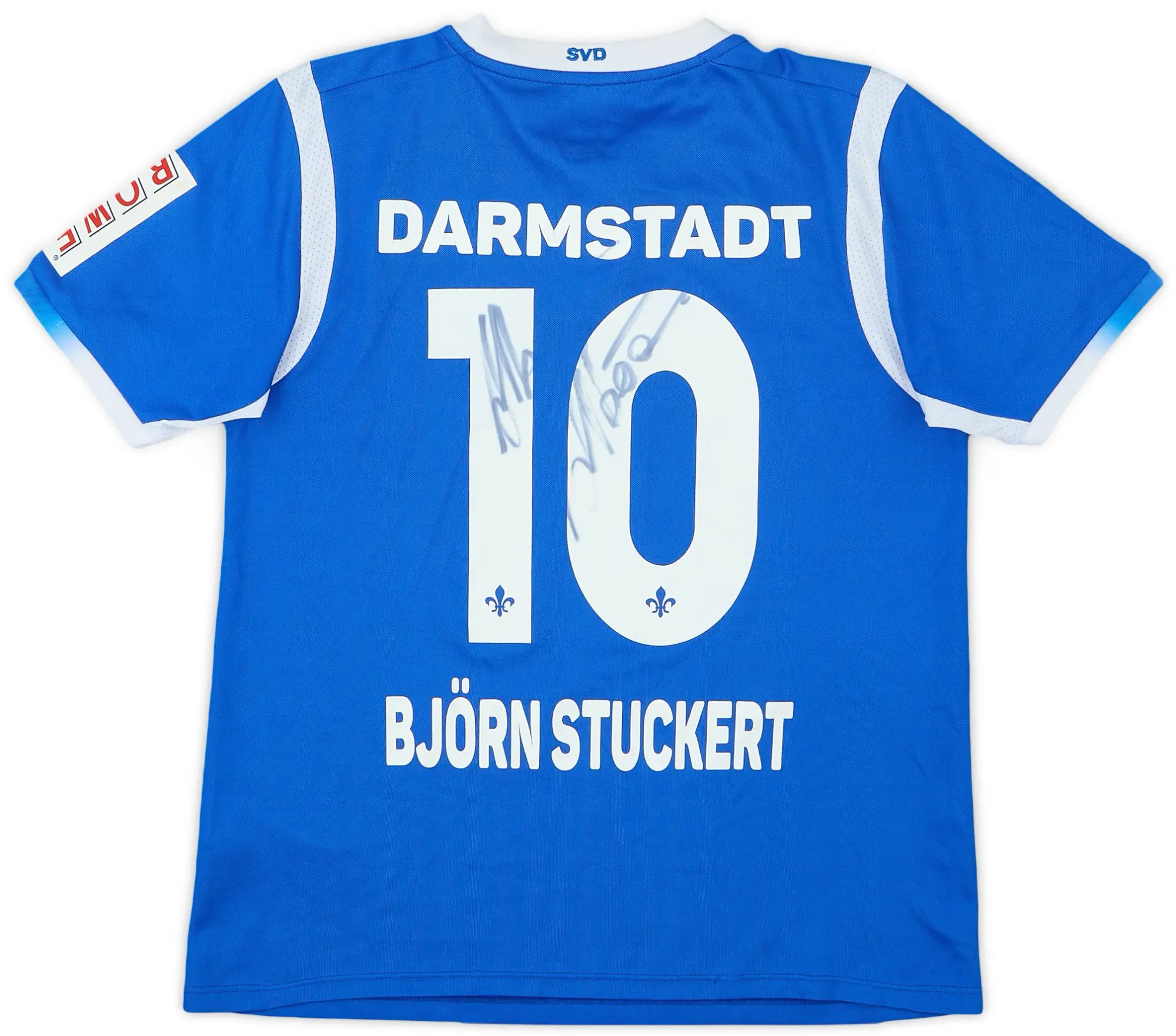Jako 2017-18 SV Darmstadt 98 Signed Home Shirt Bjorn Stuckert #10 - 7/10 - (S.Boys)