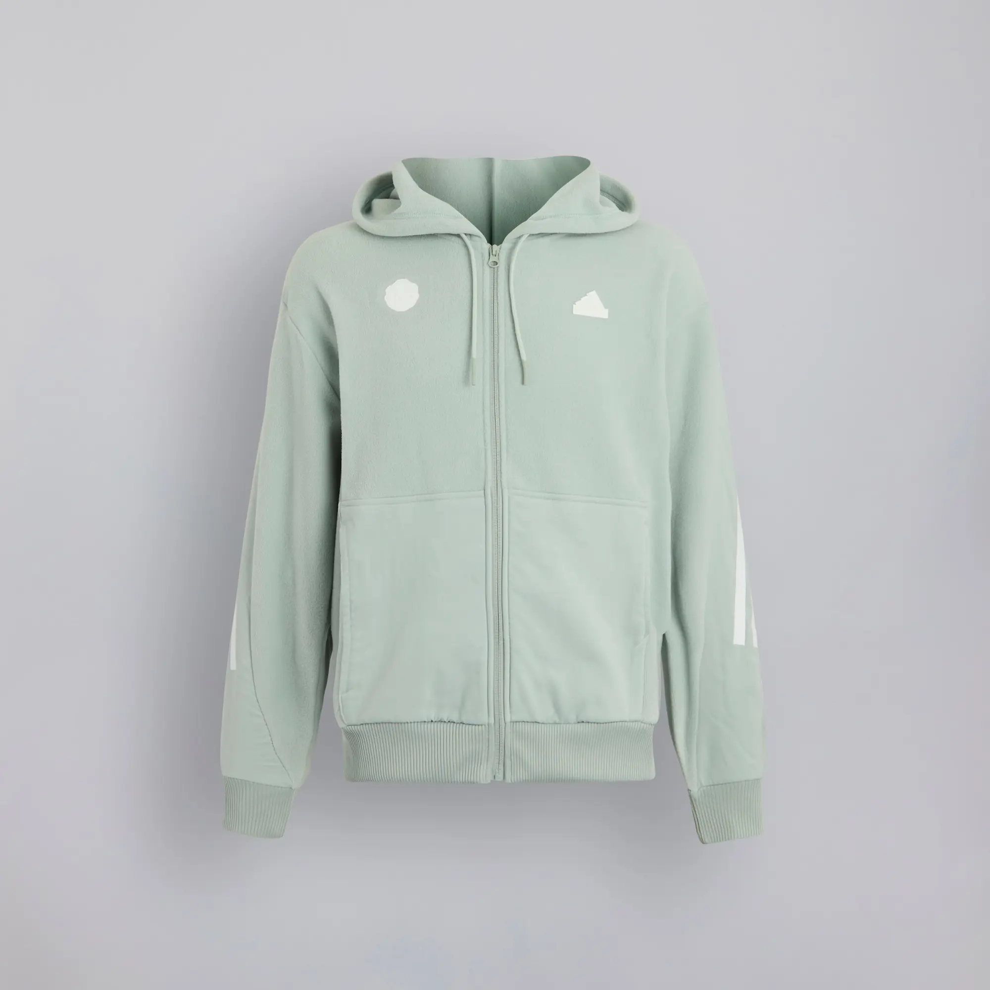 Manchester United x adidas Future Icons Full Zip Hoodie Grey