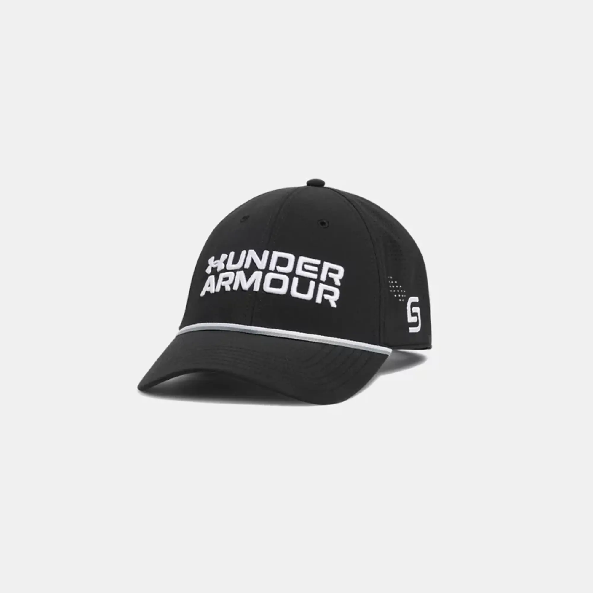 Men's  Under Armour  Jordan Spieth Drive Rope Snapback Cap Black / White OSFM