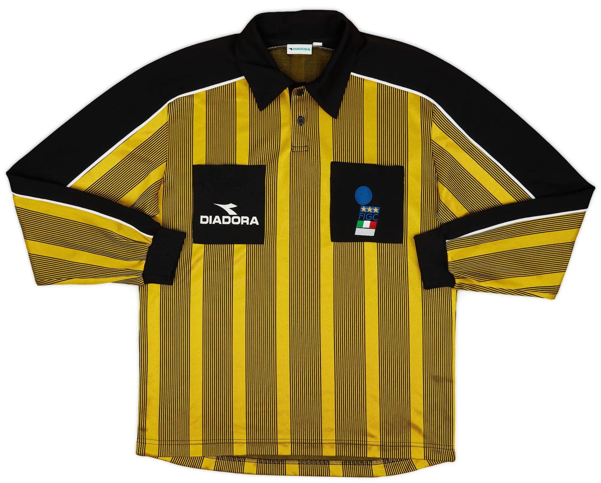1999-00 Italy FIGC Diadora Referee L/S Shirt - 7/10 - (L)