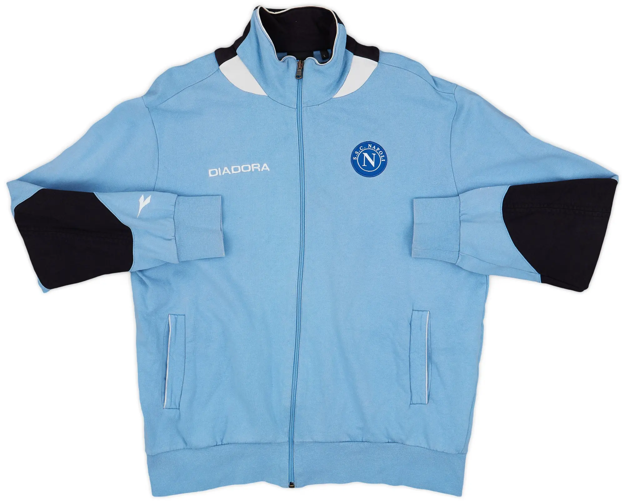 2007-08 Napoli Diadora Track Jacket - 8/10 - (L)