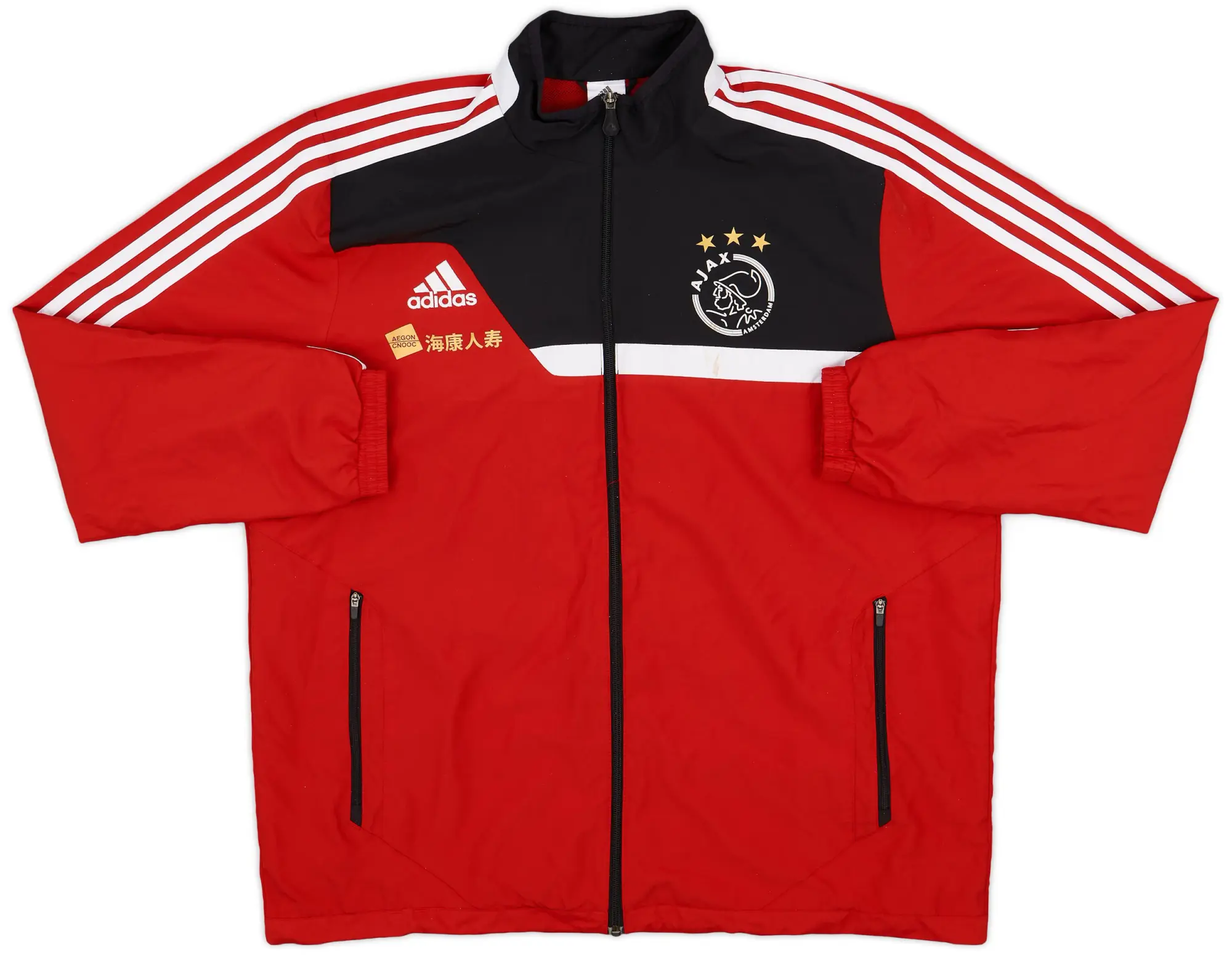 2013-14 Ajax adidas Player Issue Track Jacket - 7/10 - (XL)