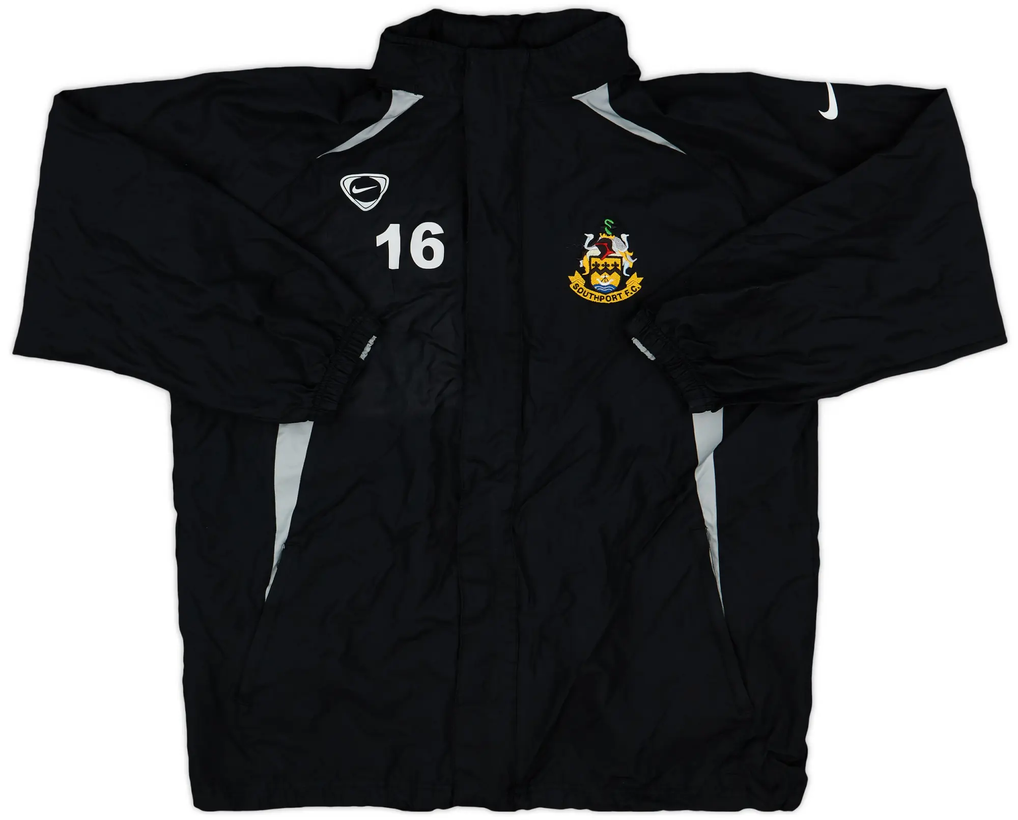2007-08 Southport Nike Player Issue Hooded Rain Jacket #16 - 9/10 - (L)