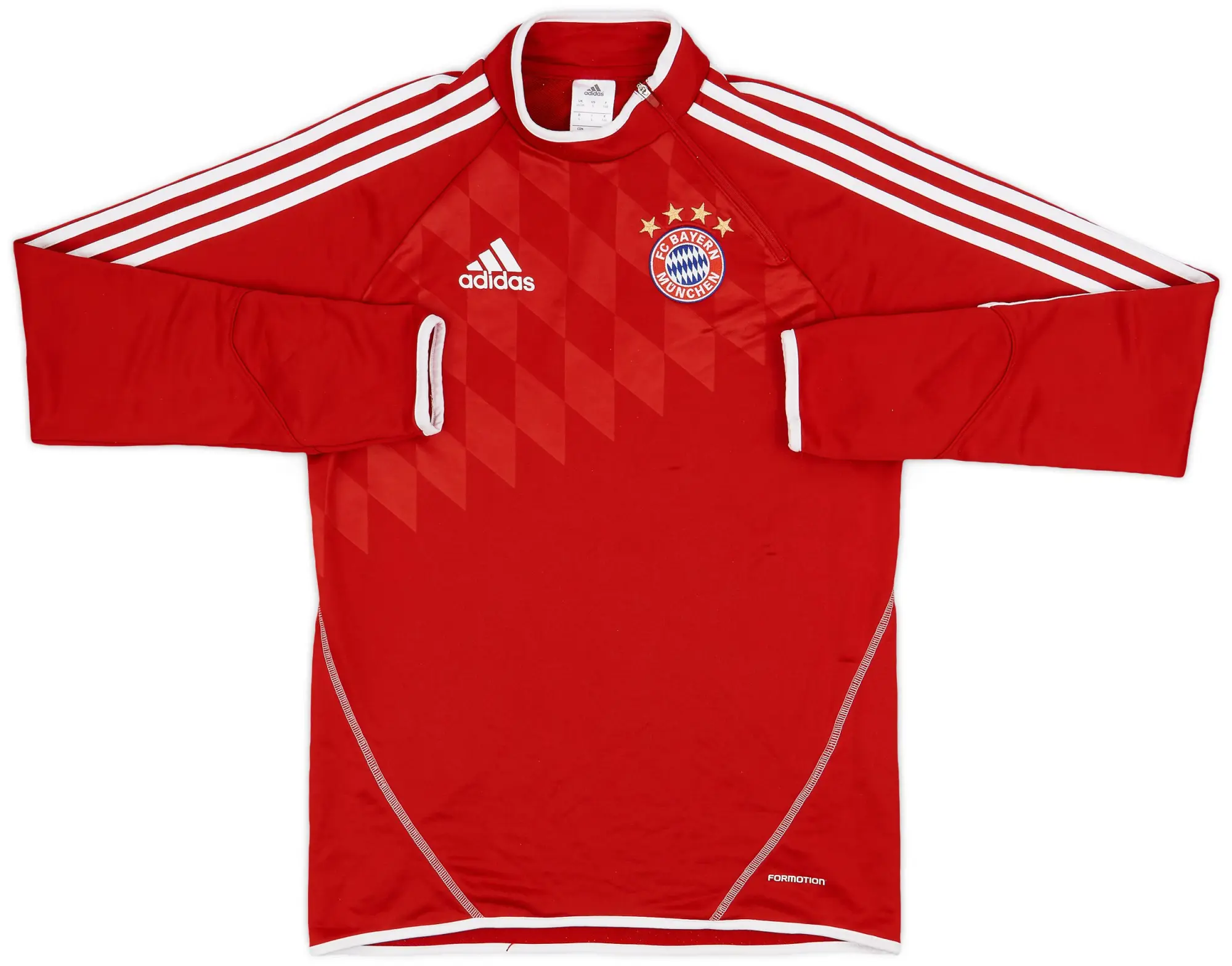 2013-14 Bayern Munich adidas 1/4 Zip Training Top - 9/10 - (S)
