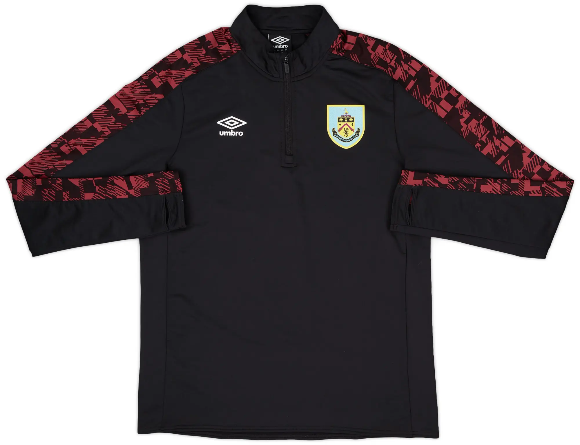 2020-21 Burnley Umbro 1/4 Zip Drill Top - 9/10 - (L)