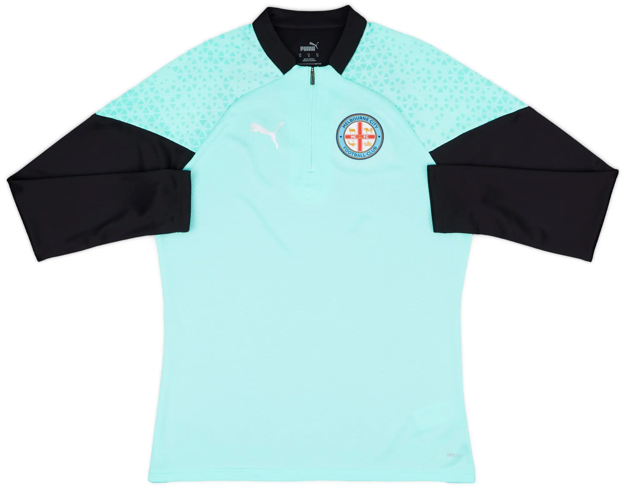 2023-24 Melbourne City Puma 1/4 Zip Training Top - As New - (M)