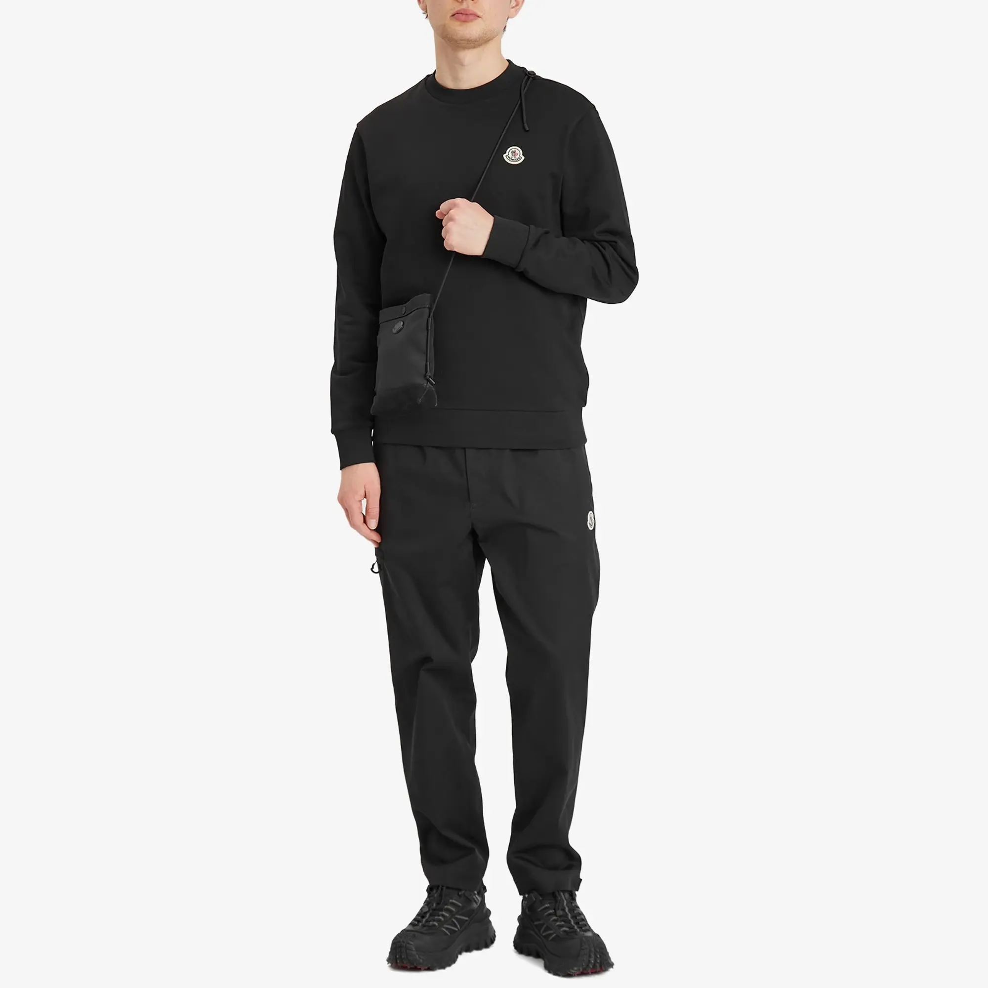 Moncler Men's Tech Crossbody Bag Black