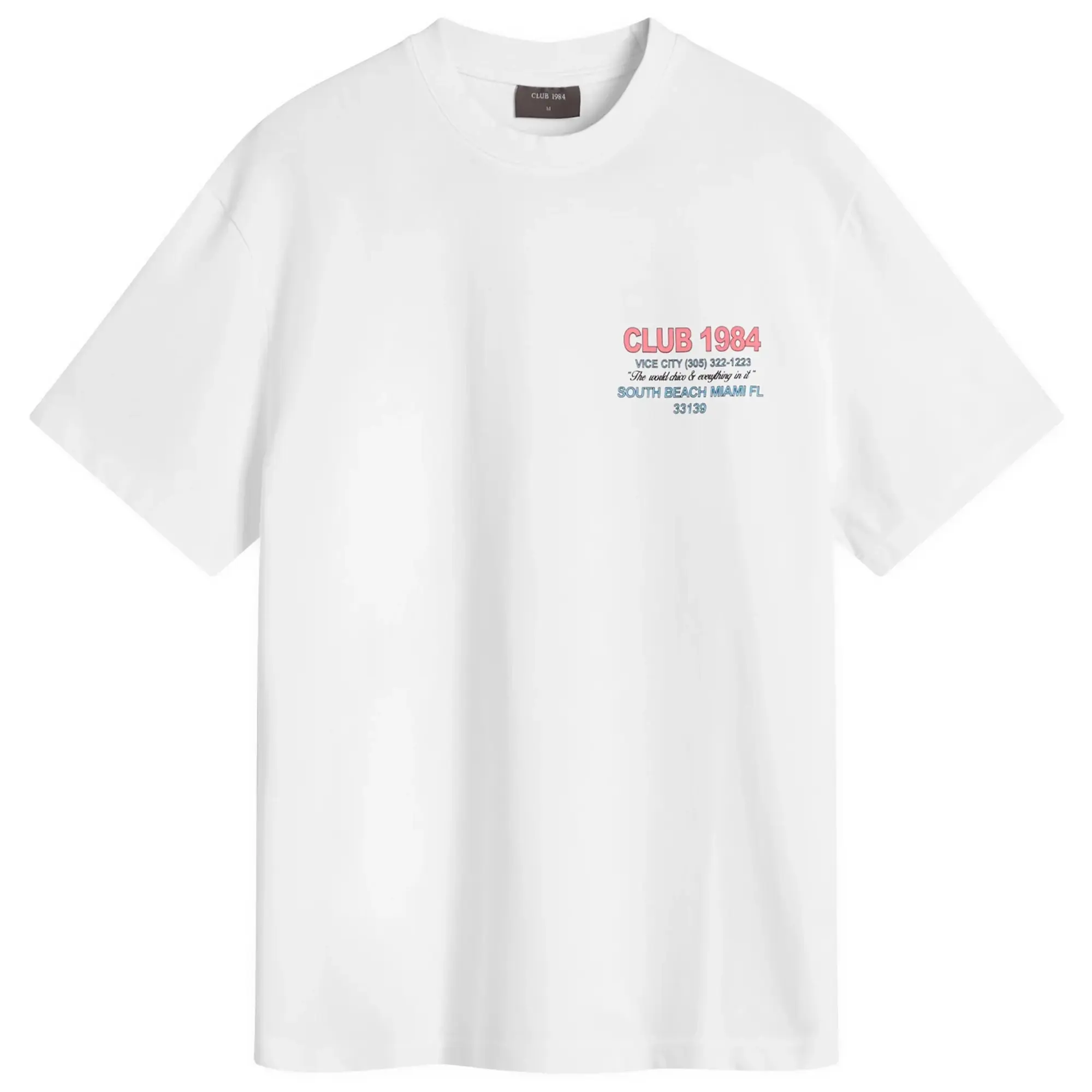 Club 1984 Men's Live Fast T-Shirt White