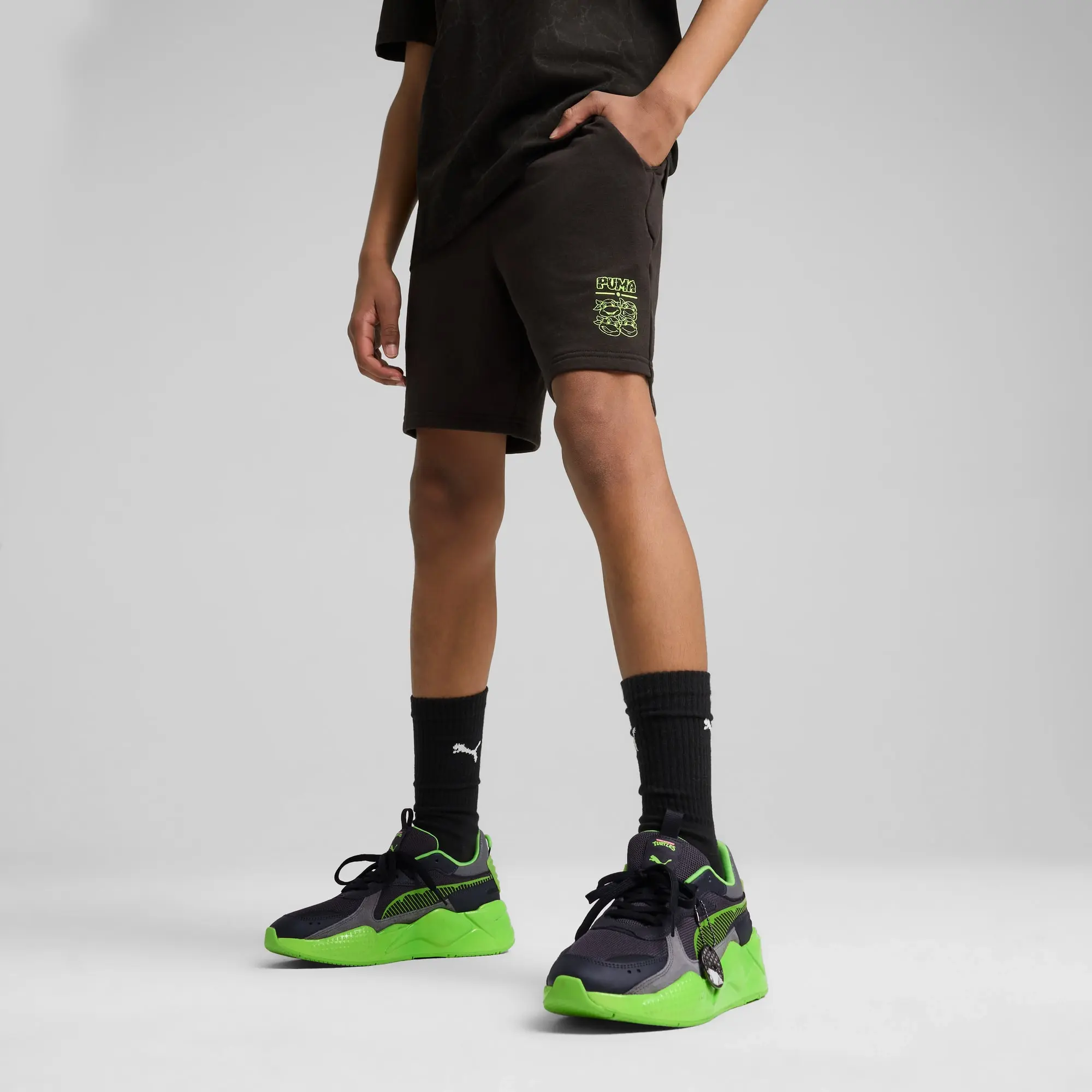 PUMA x Tmnt Relaxed Shorts Youth, Black