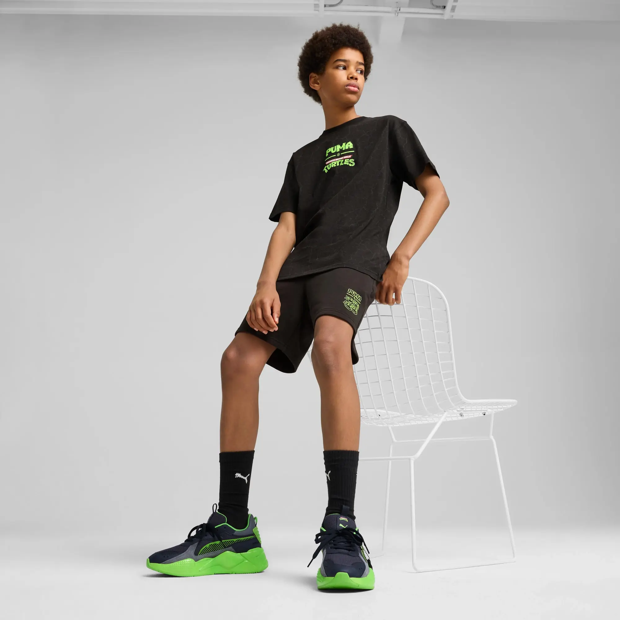 PUMA x Tmnt Relaxed Shorts Youth, Black