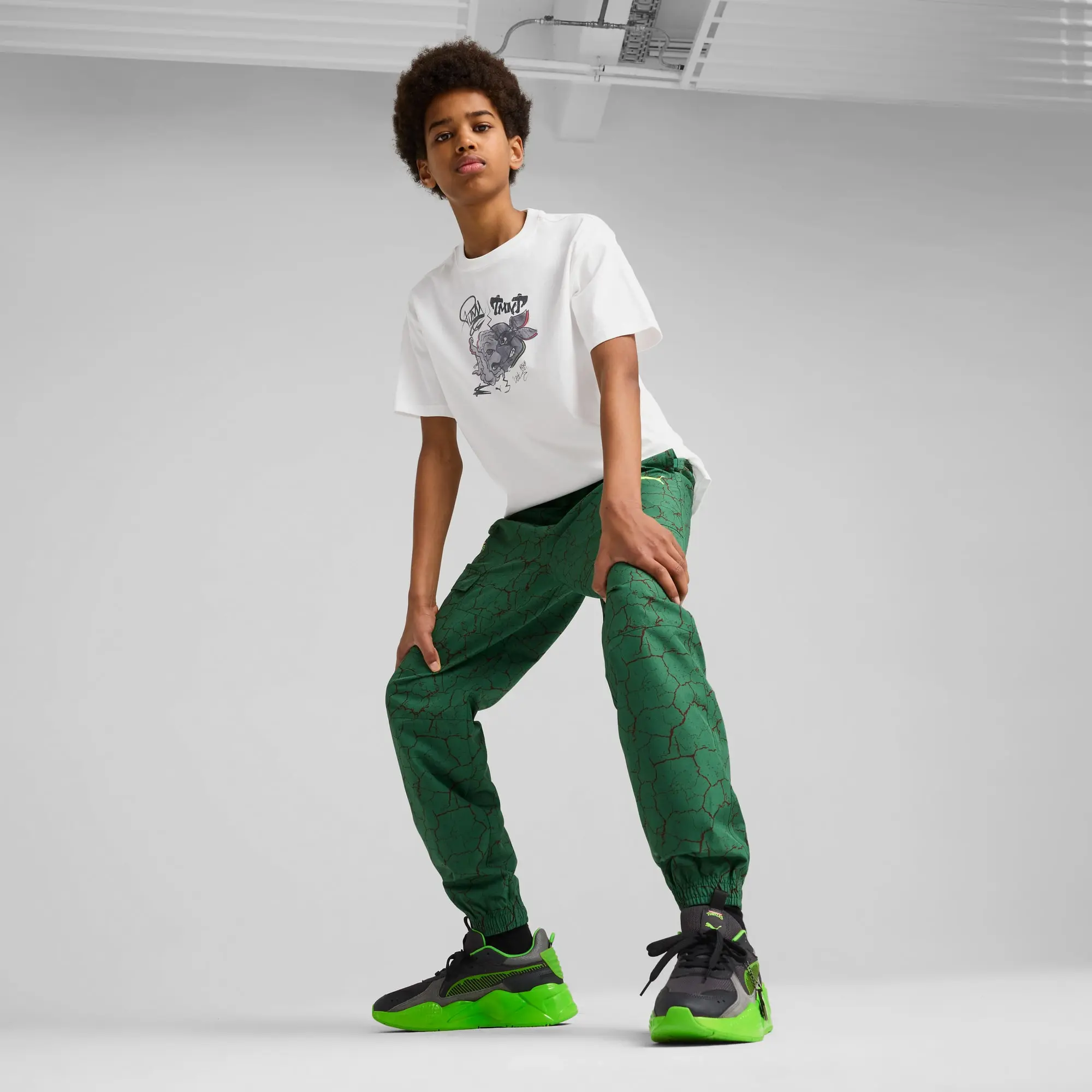 PUMA x Tmnt Relaxed Graphic T-Shirt Youth, White