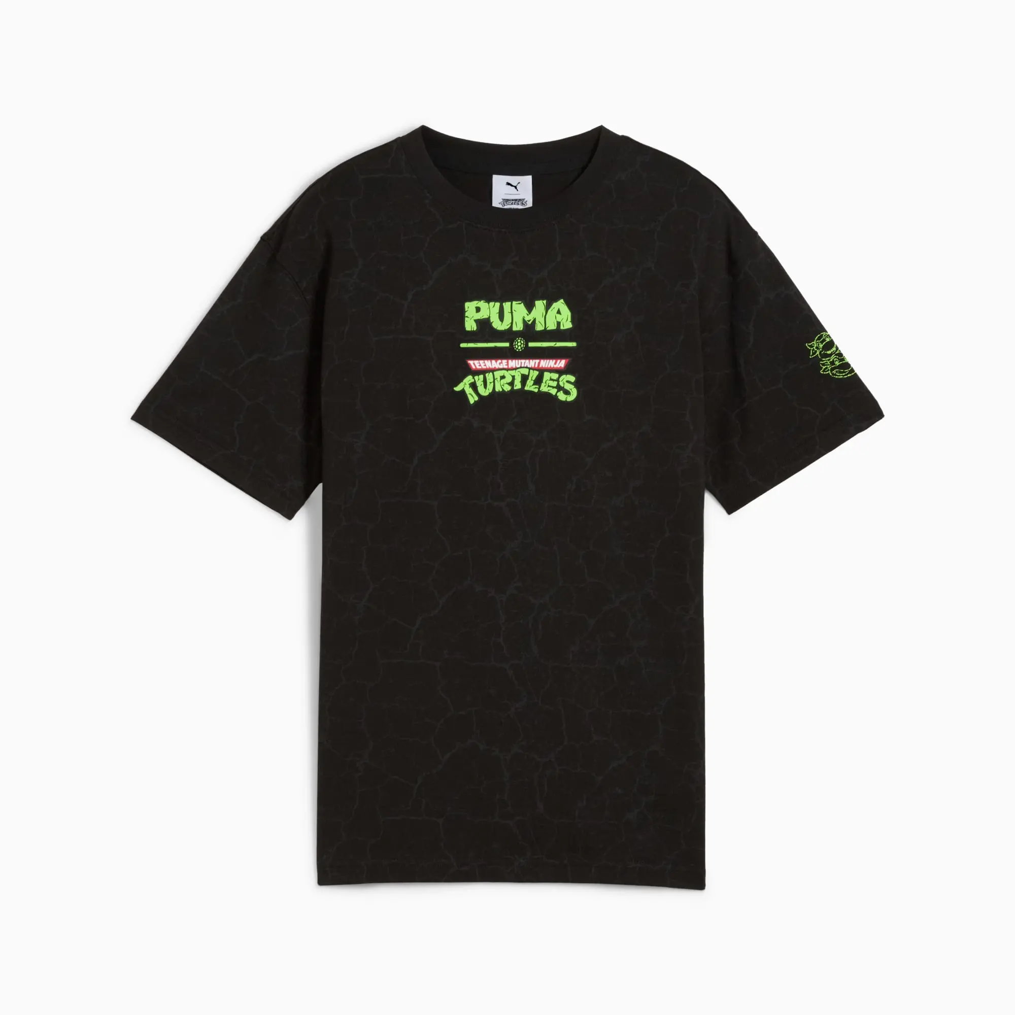 PUMA x Tmnt Relaxed All-Over Print T-Shirt Youth, Black