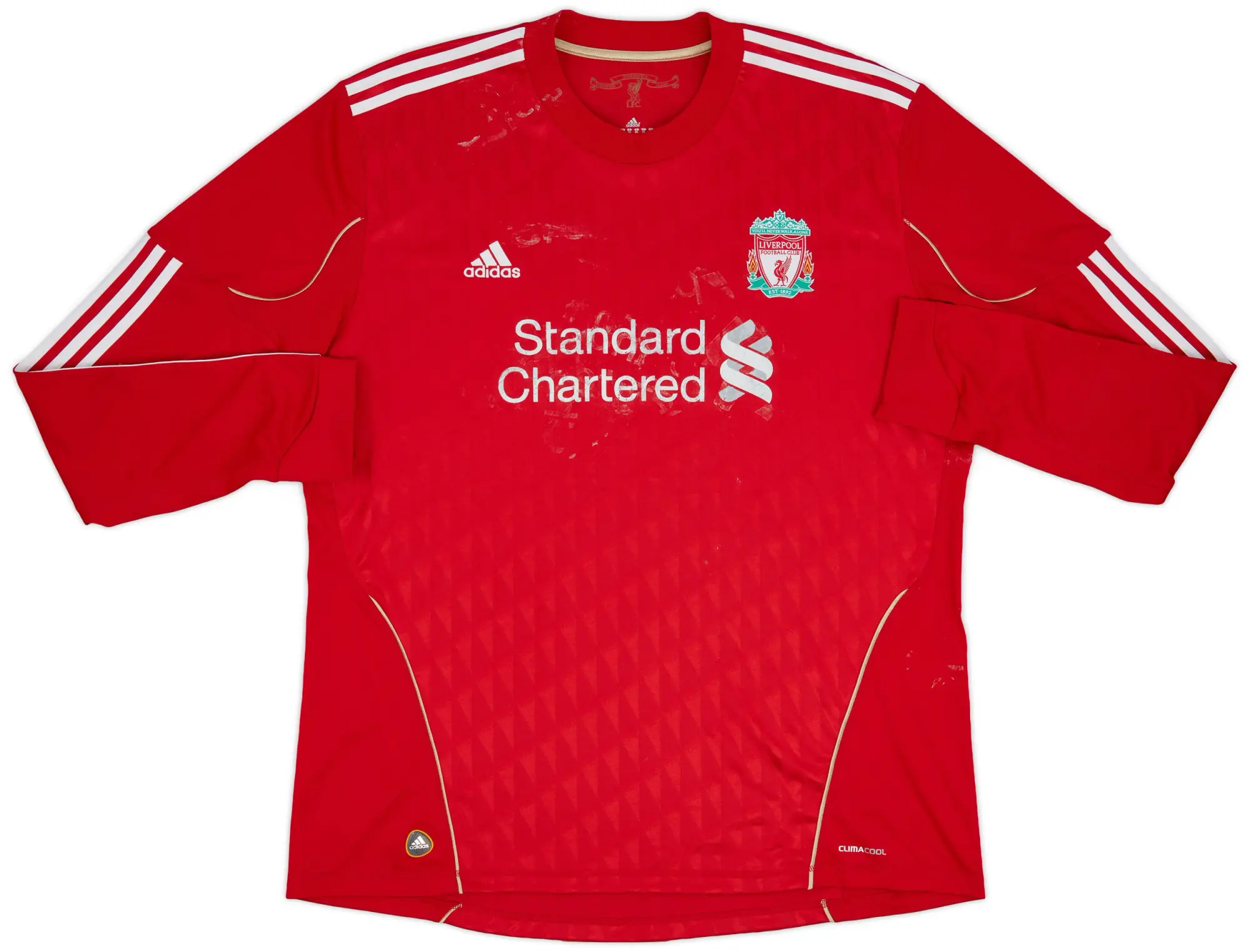 adidas 2010-12 Liverpool Home L/S Shirt - 4/10 - (XXL)