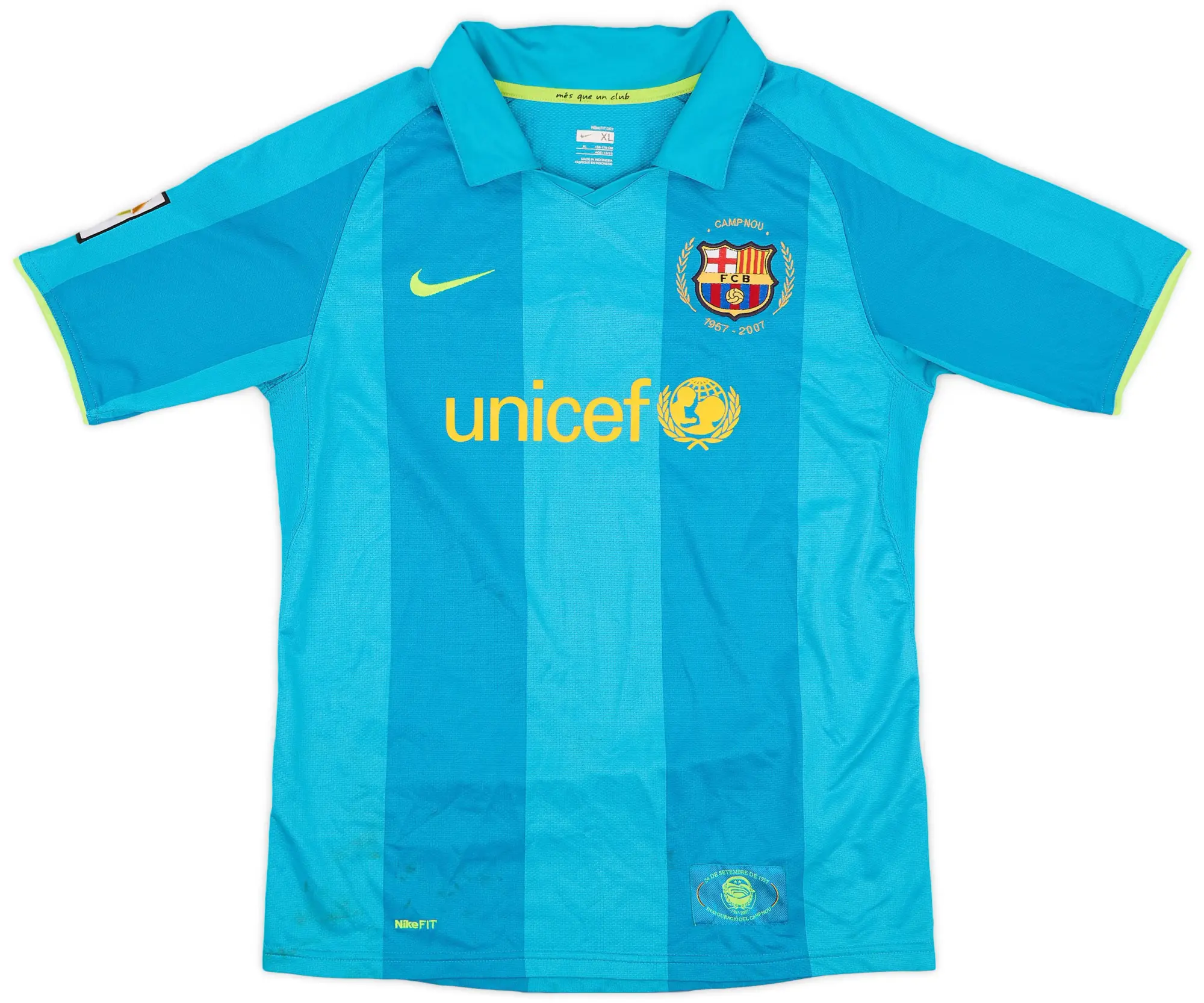 Nike 2007-09 Barcelona Away Shirt - 6/10 - (XL.Boys)