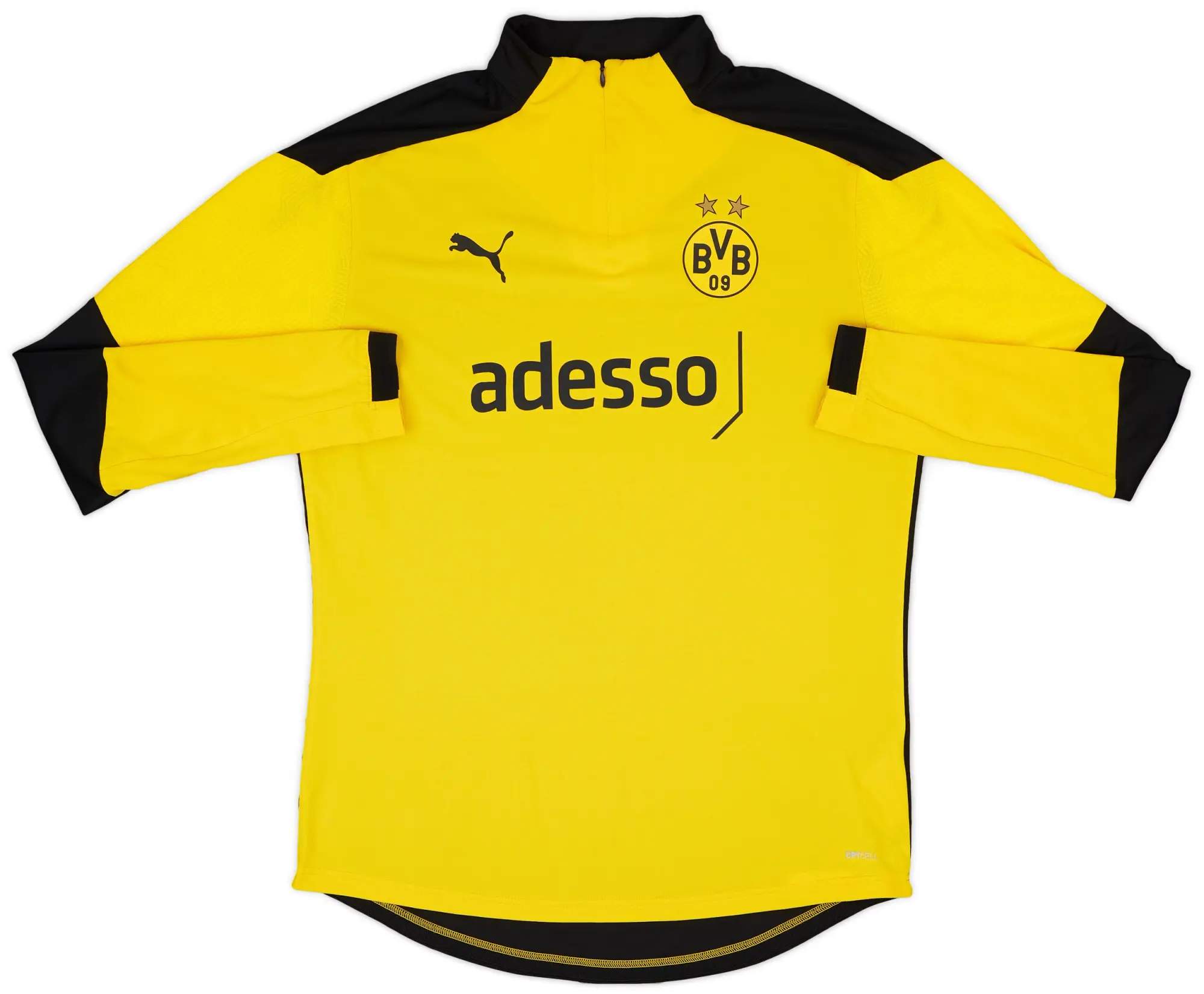 2020-21 Borussia Dortmund Puma 1/4 Zip Drill Top - 8/10 - (L)