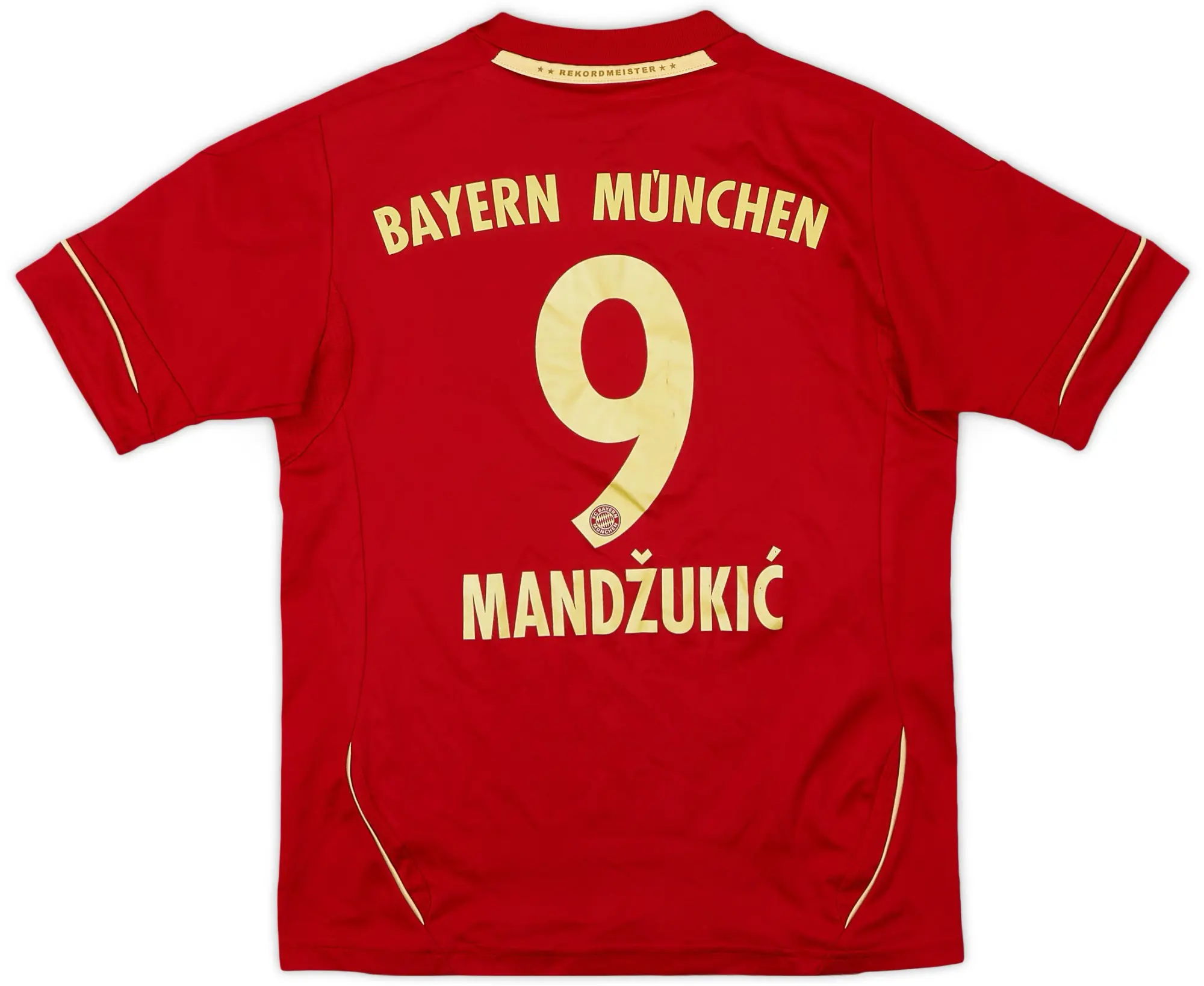 adidas 2011-13 Bayern Munich Home Shirt Mandzukic #9 - 6/10 - (S.Boys)