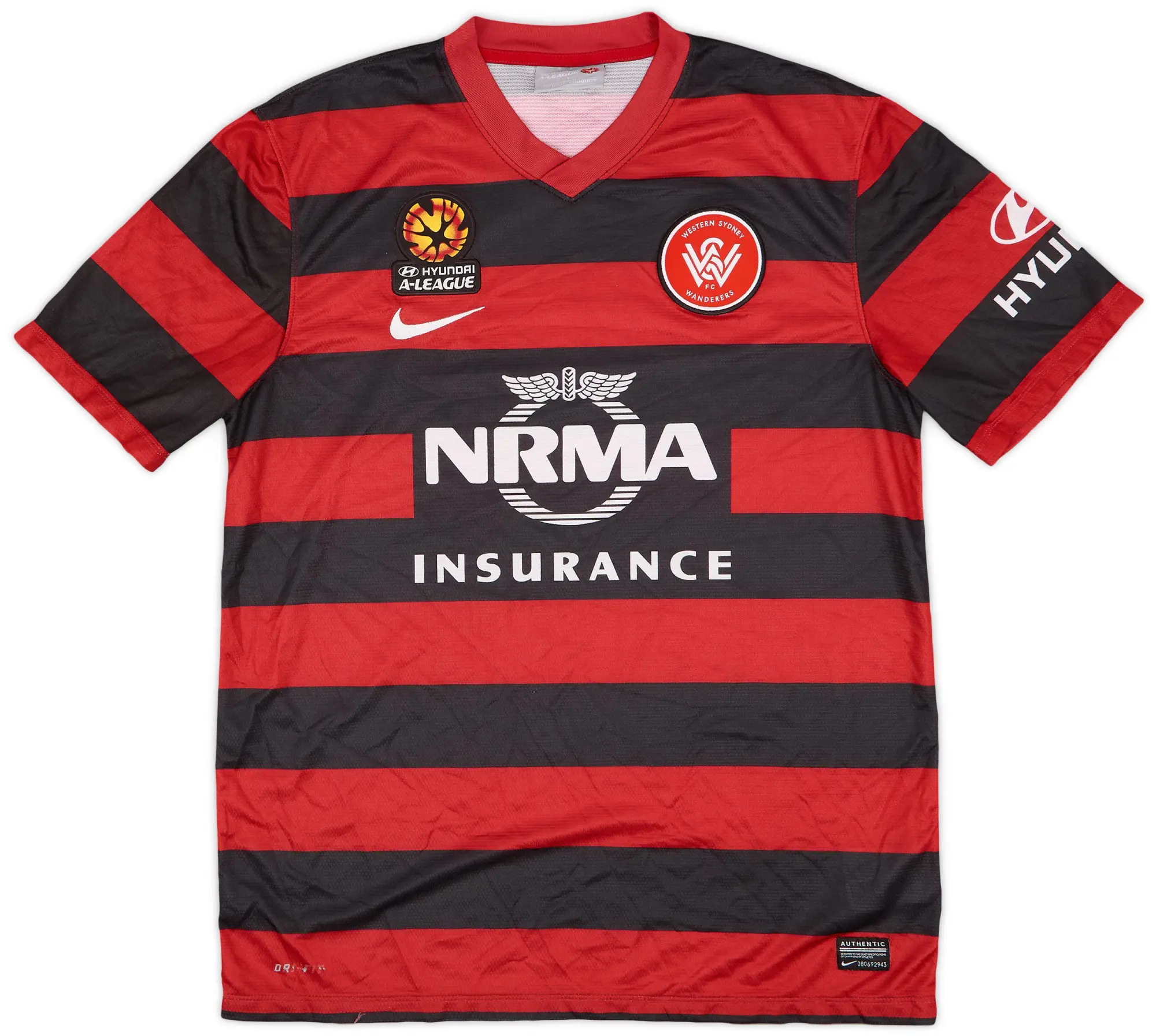 Nike 2012-14 Western Sydney Wanderers Home Shirt - 8/10 - (L)