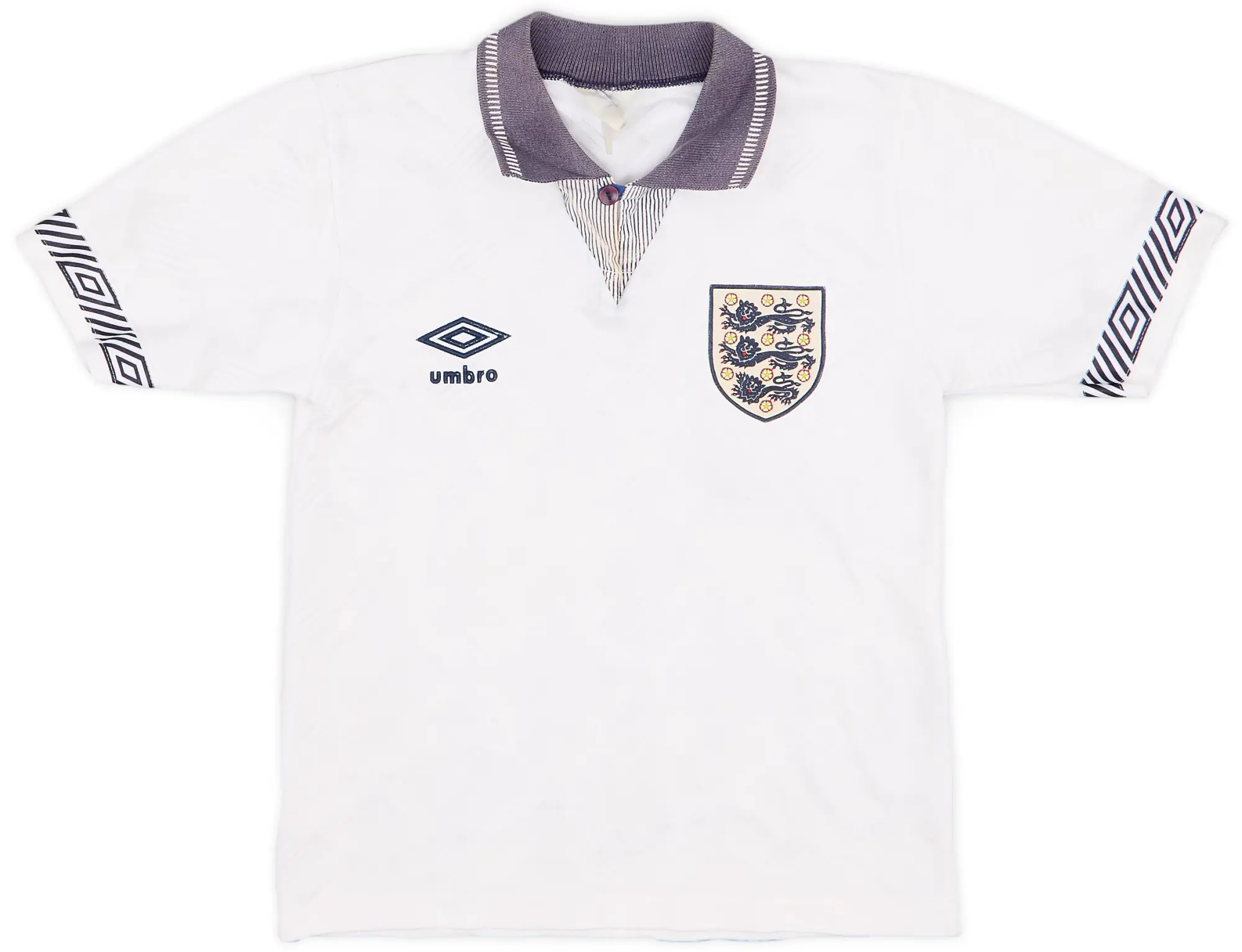 Umbro 1990-92 England Home Shirt - 6/10 - (S.Boys)