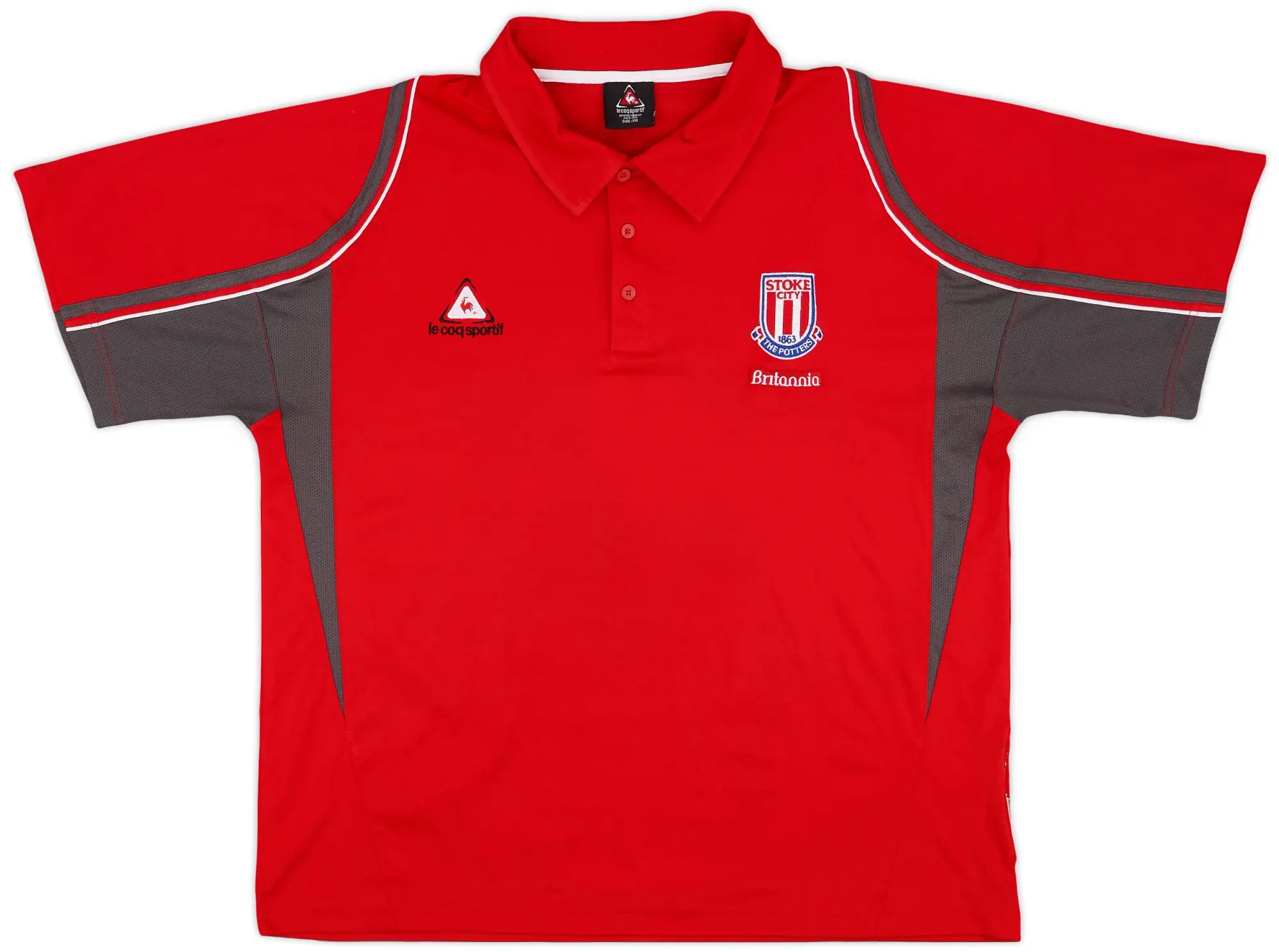 2008-09 Stoke Le Coq Sportif Polo Shirt - 9/10 - (XXL)