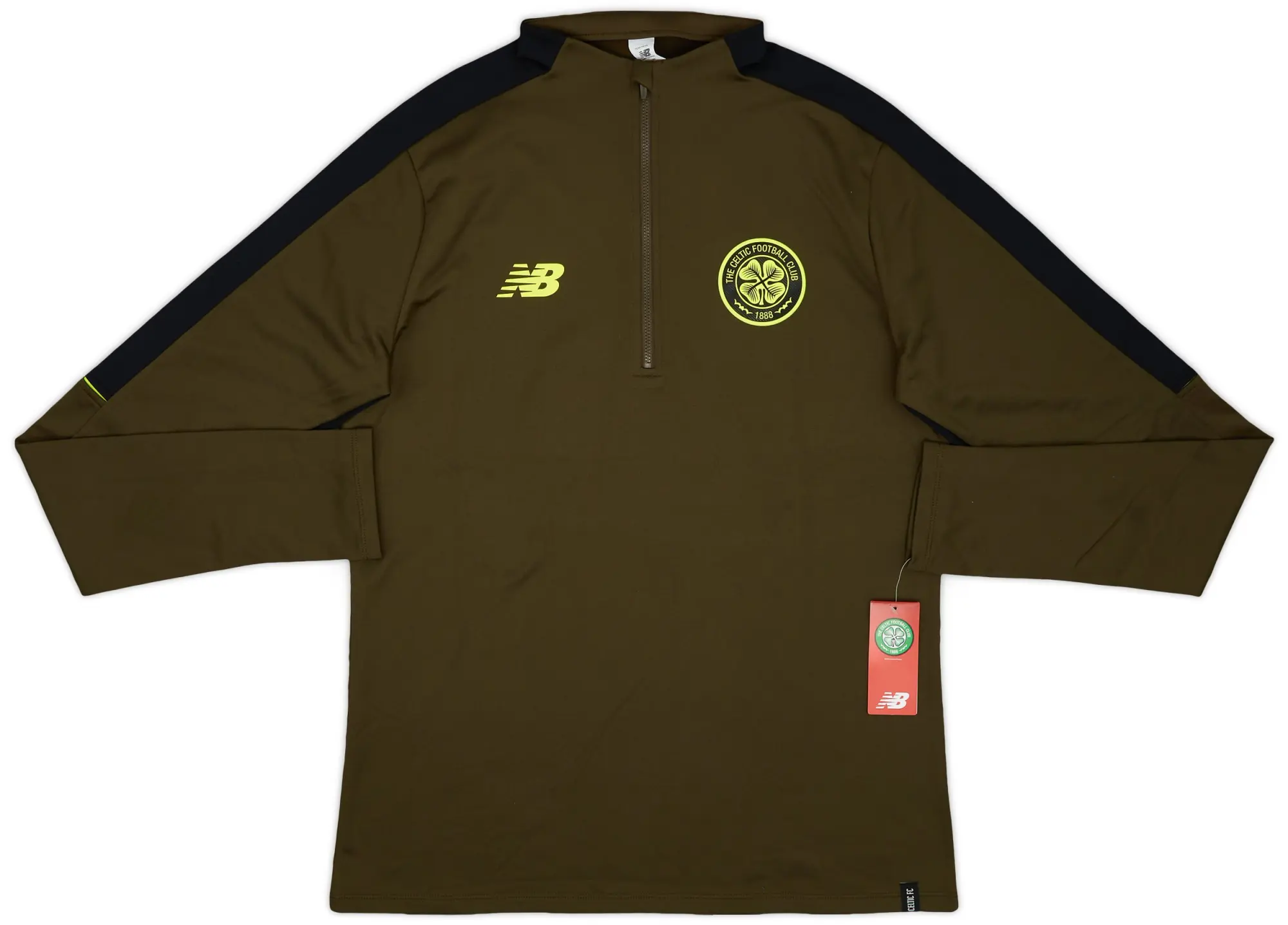 2018-19 Celtic New Balance 1/4 Zip Training Top (L)