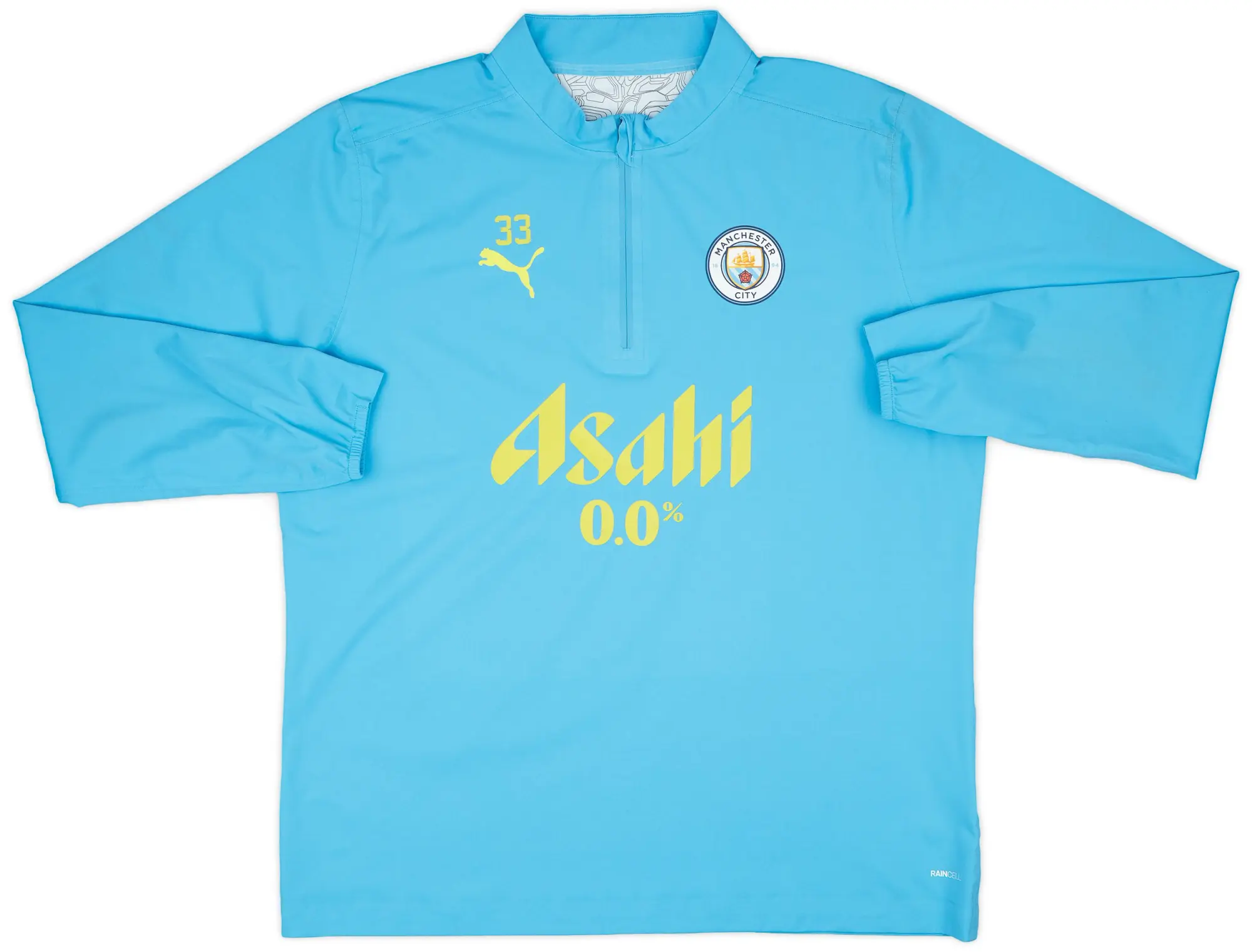 Puma 2024-25 Manchester City Player Issue 1/4 Zip Training Rain Top #10 (Grealish) - 9/10 - (M)