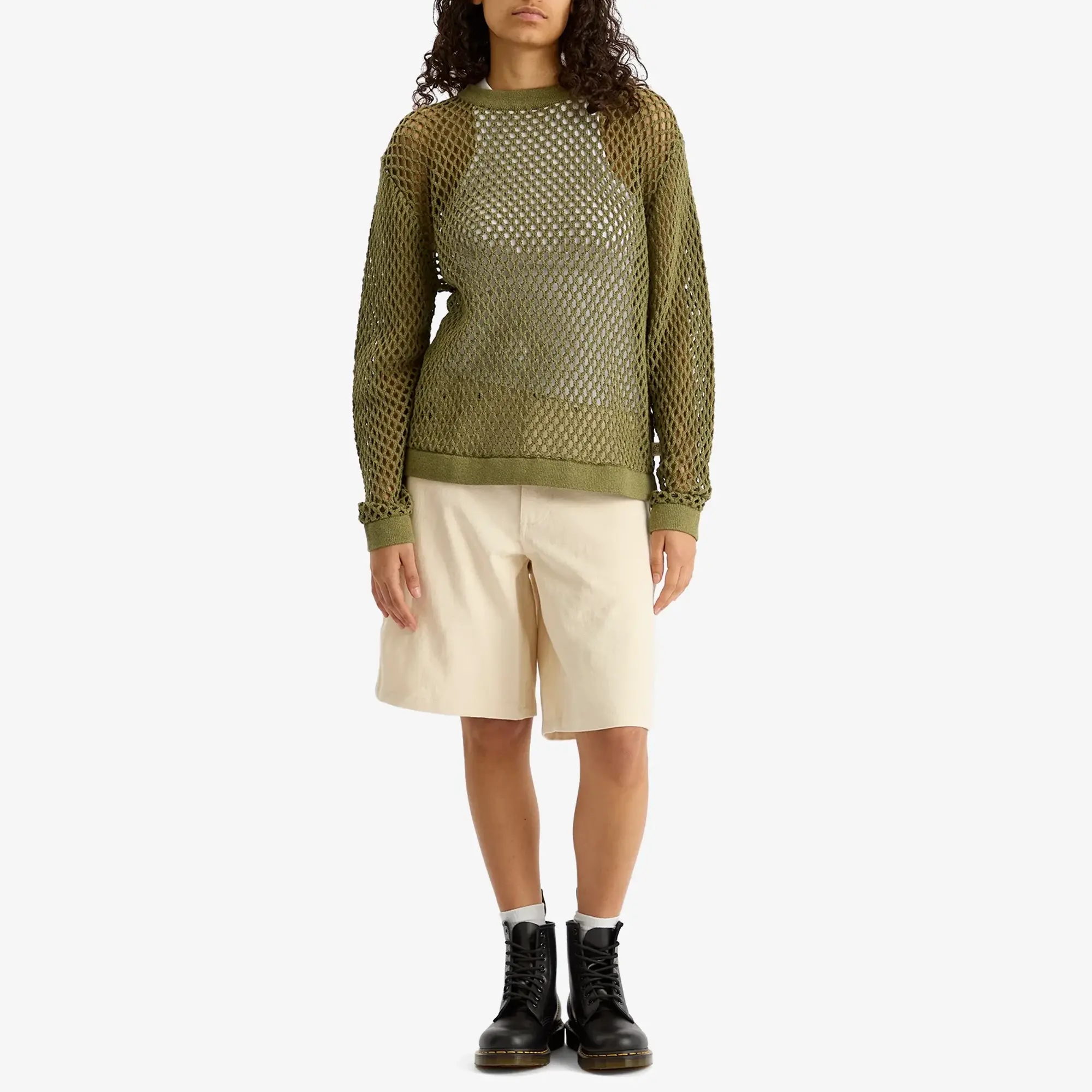 Heresy Women's Skein Mesh Crew Green