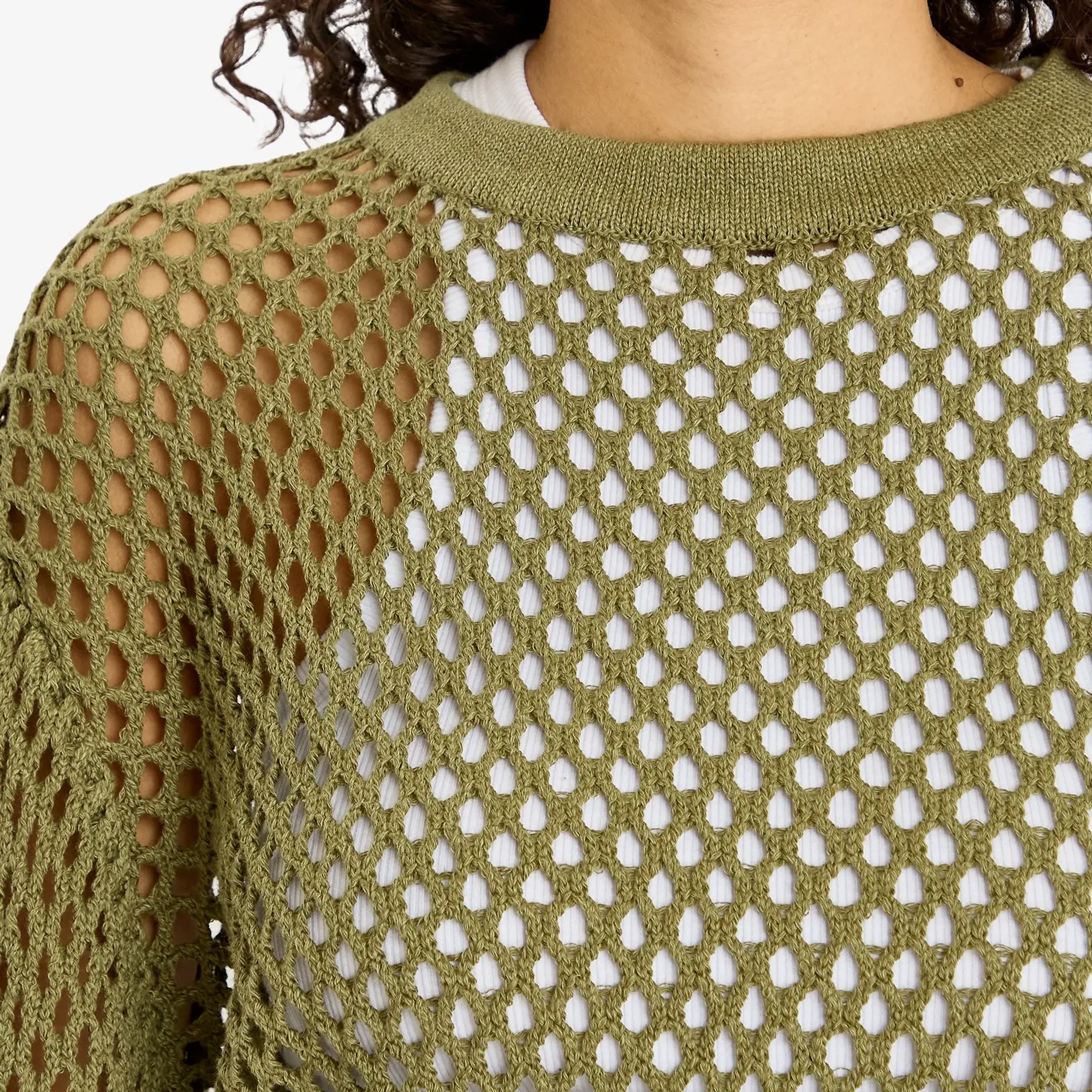 Heresy Women's Skein Mesh Crew Green