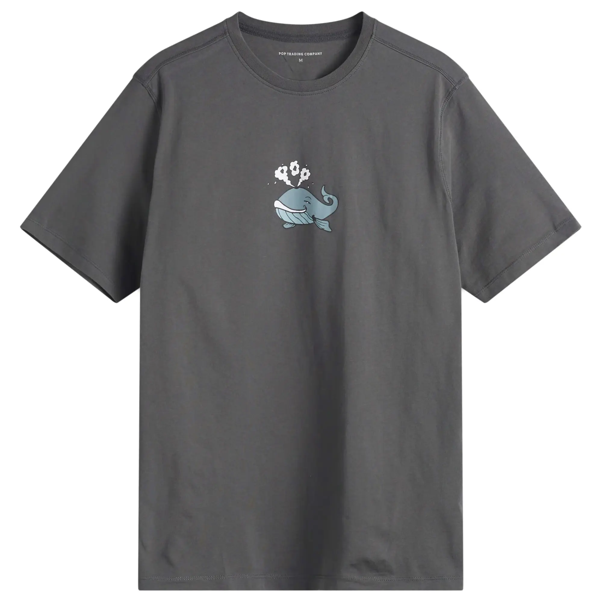 Pop Trading Company Men's Whale T-Shirt Charcoal
