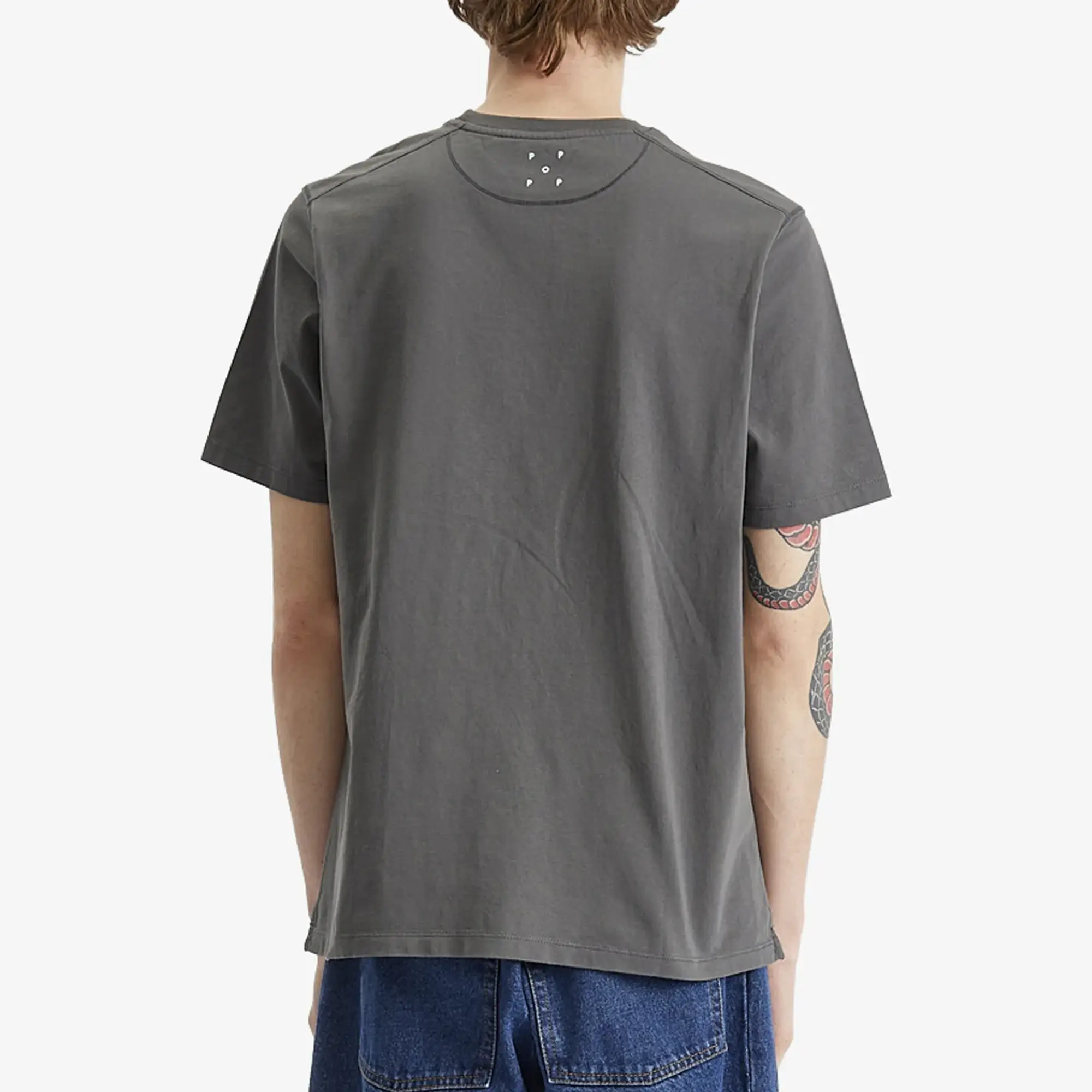 Pop Trading Company Men's Whale T-Shirt Charcoal