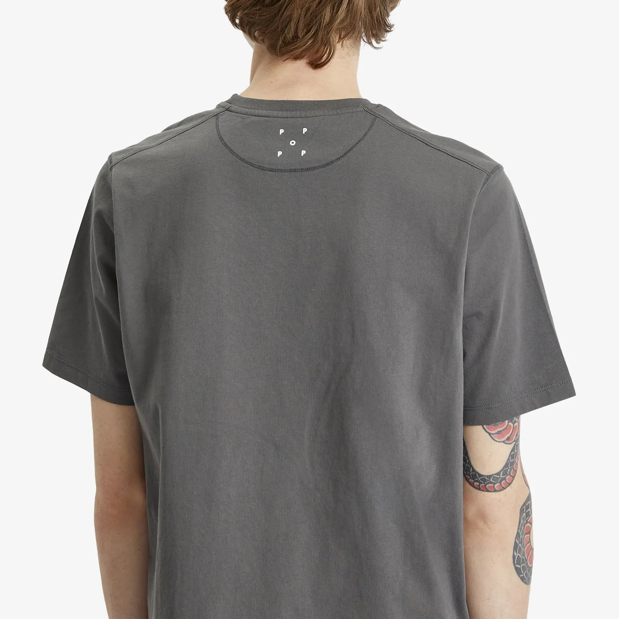 Pop Trading Company Men's Whale T-Shirt Charcoal
