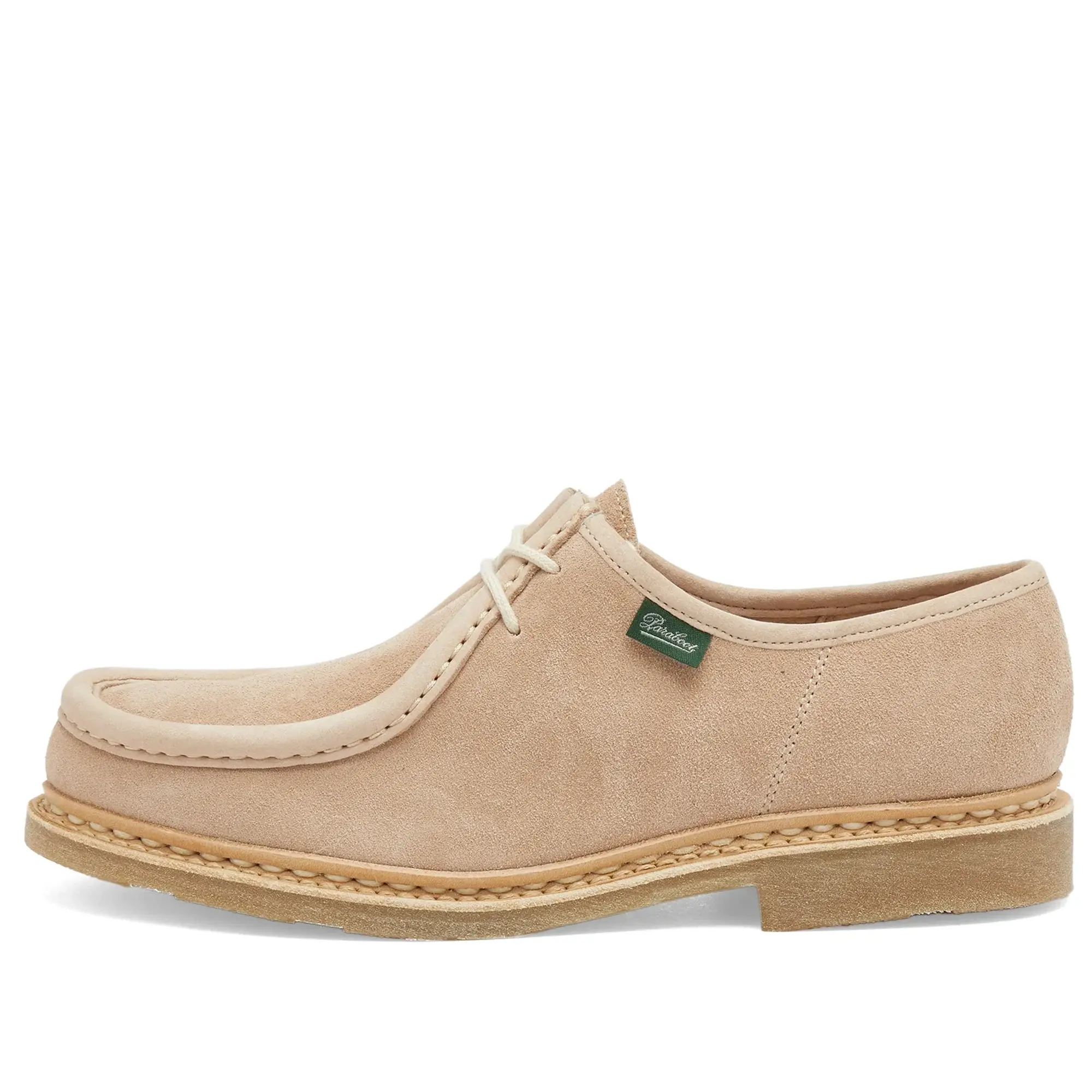 Paraboot Women's Michael Suede Leather Lace Up Derby Shoe Sandstone