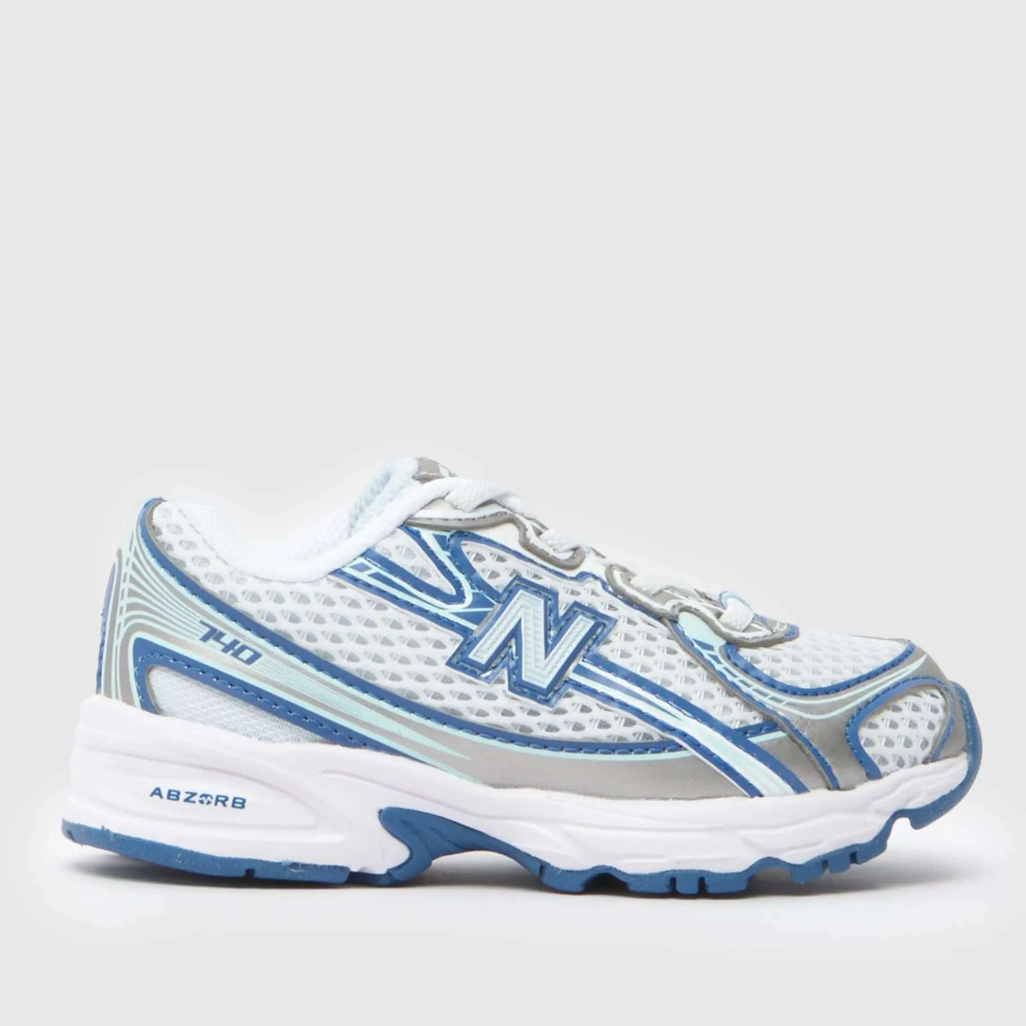 New Balance Infants' 740 BUNGEE LACE in Blue Synthetic