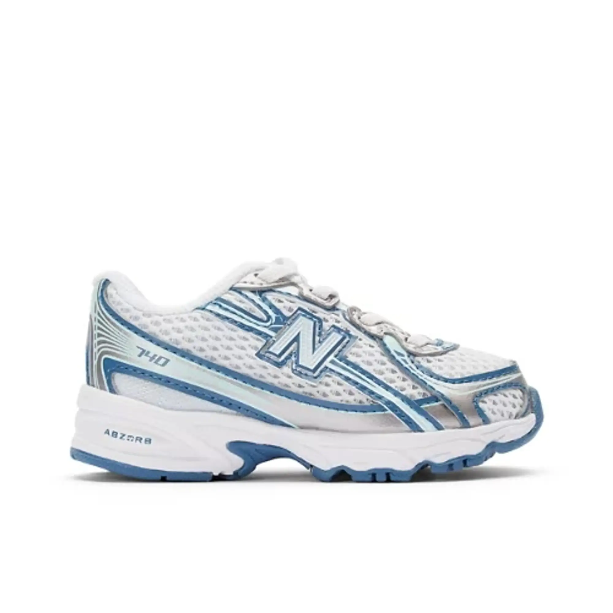 New Balance Infants' 740 BUNGEE LACE in Blue Synthetic