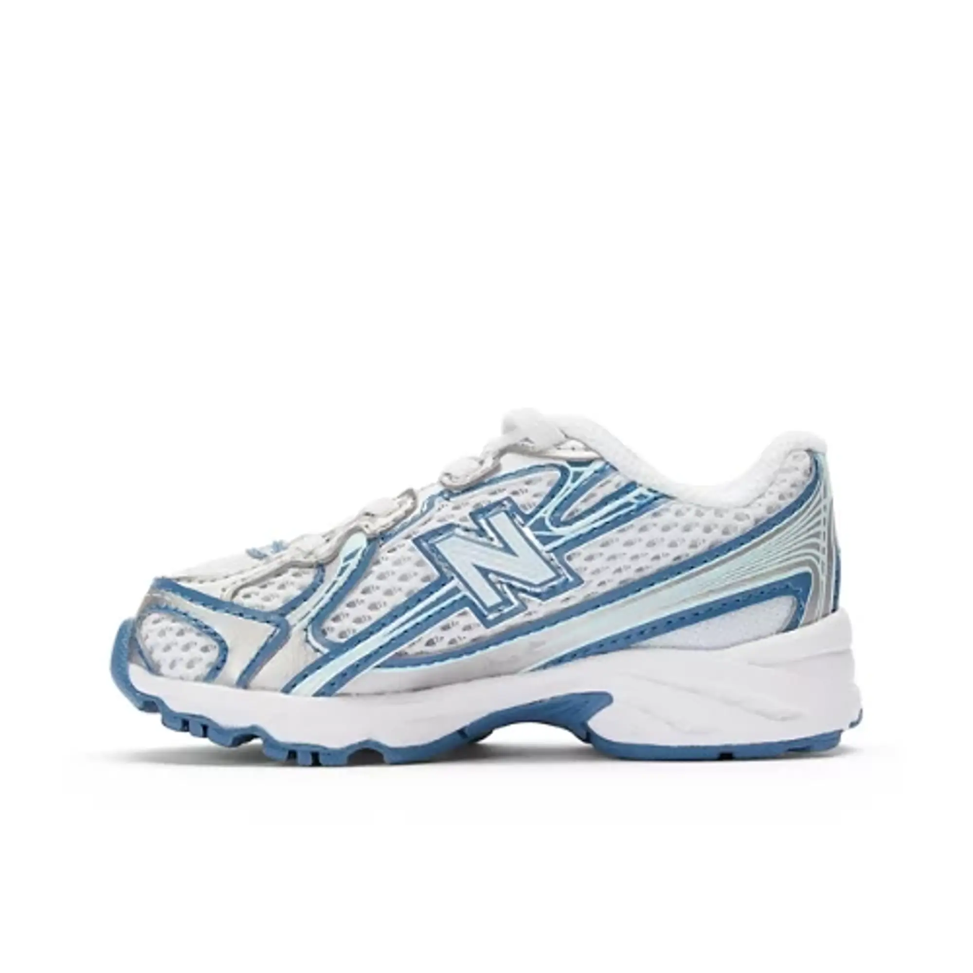 New Balance Infants' 740 BUNGEE LACE in Blue Synthetic