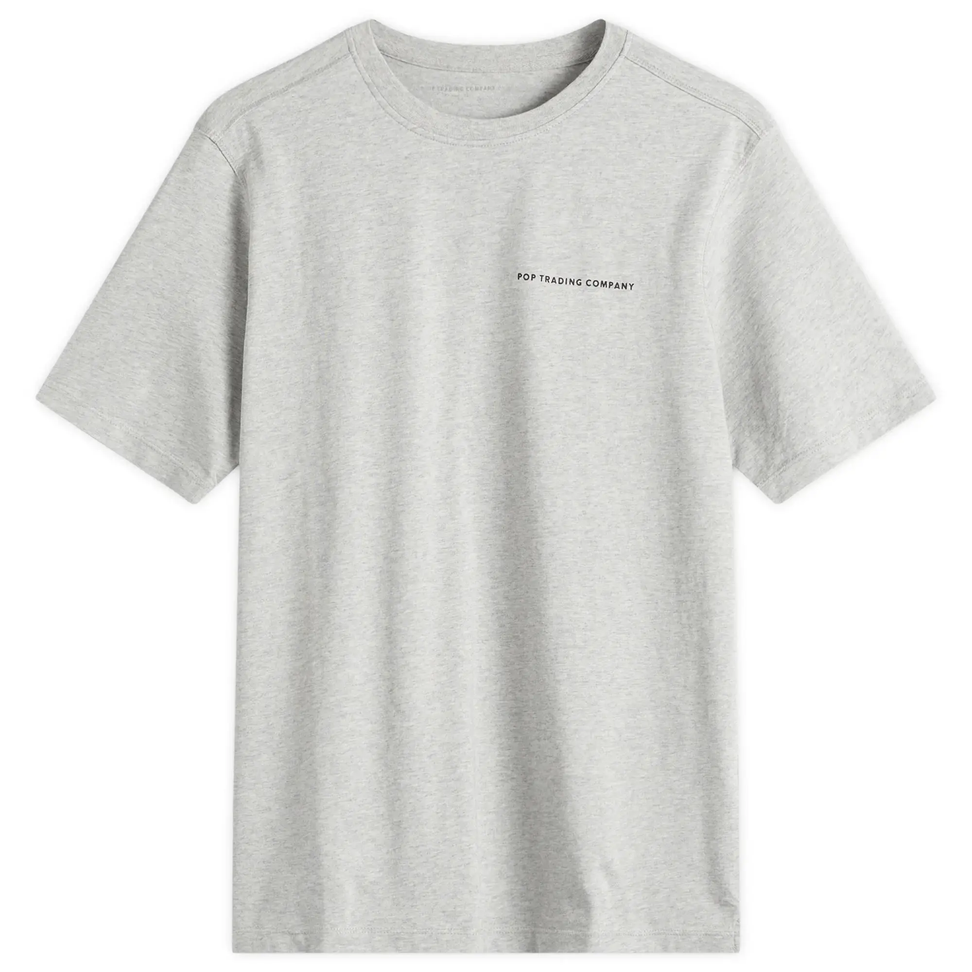 Pop Trading Company Men's Reflective Logo T-Shirt Grey Heather
