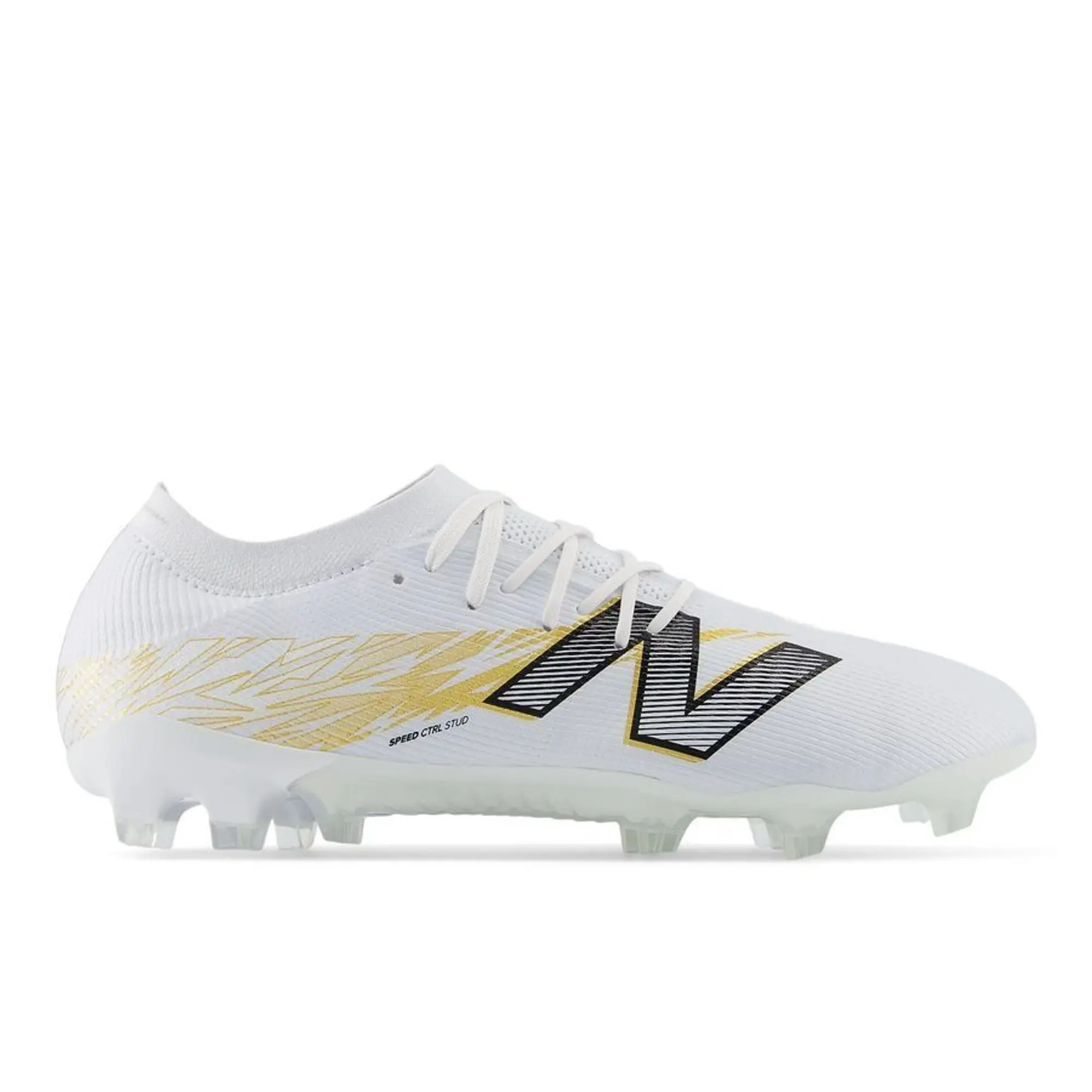 New Balance Unisex FURON ELITE FG V8 in White/Brown/Grey/Black Synthetic